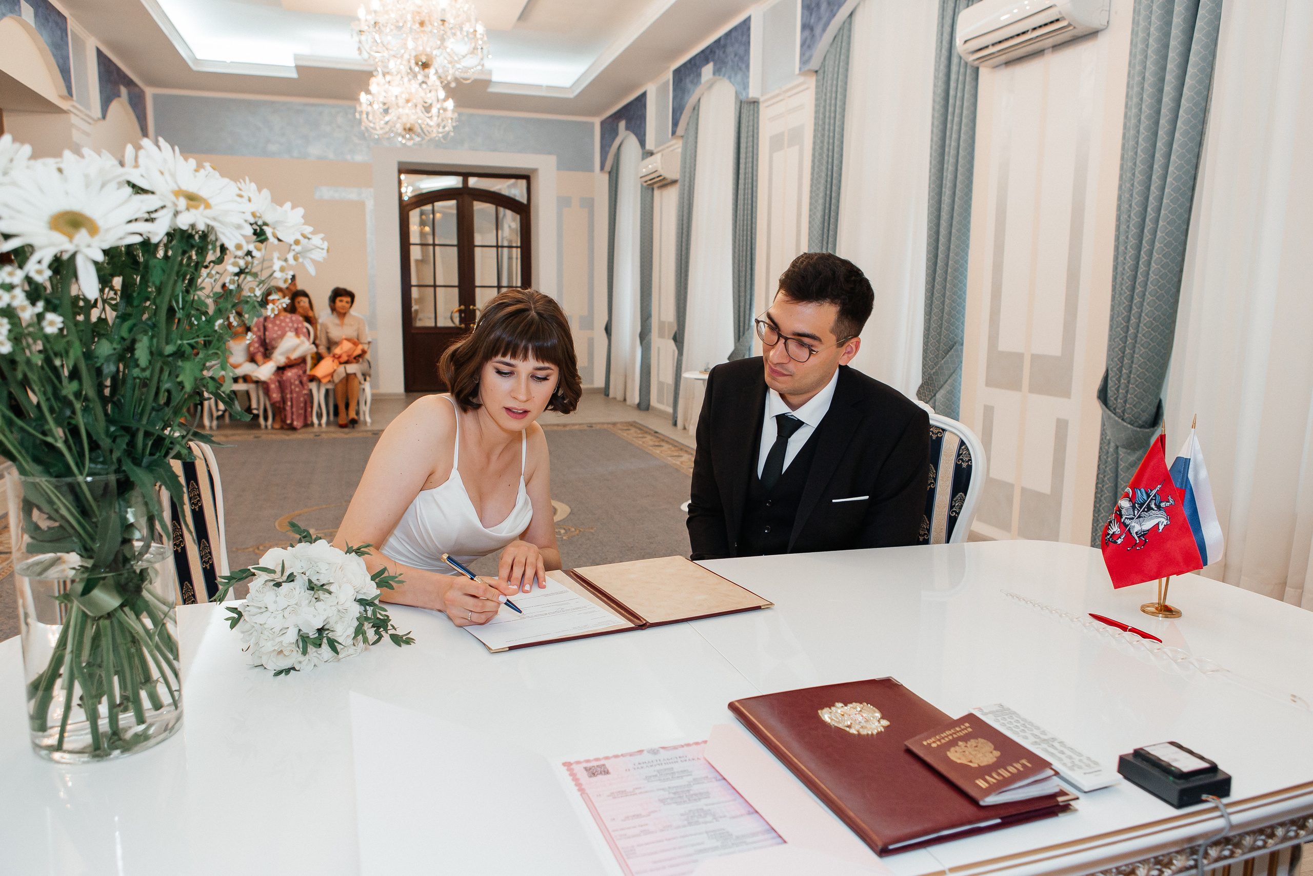Регистрация брака во Дворце бракосочетания №3