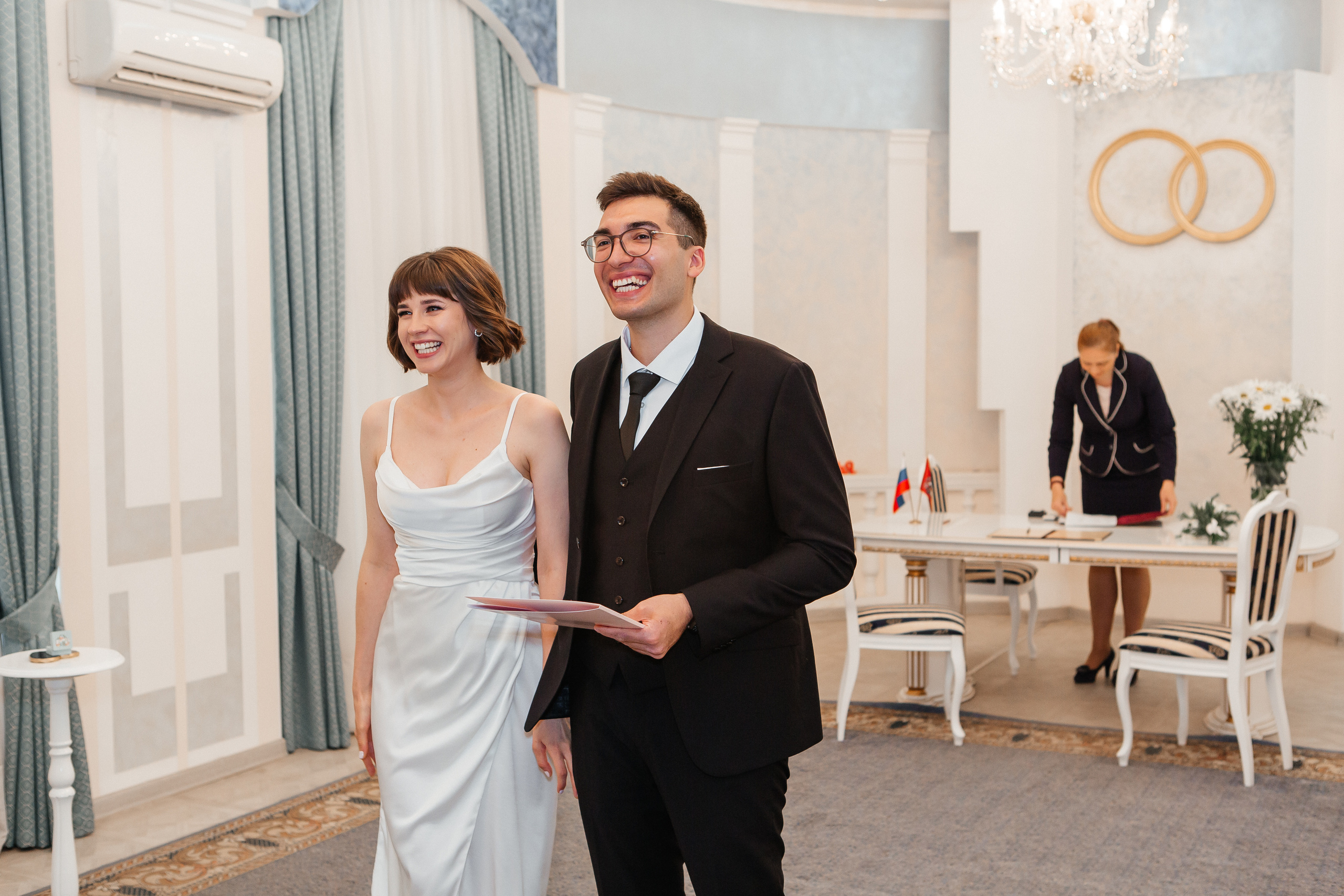 Регистрация брака во Дворце бракосочетания №3