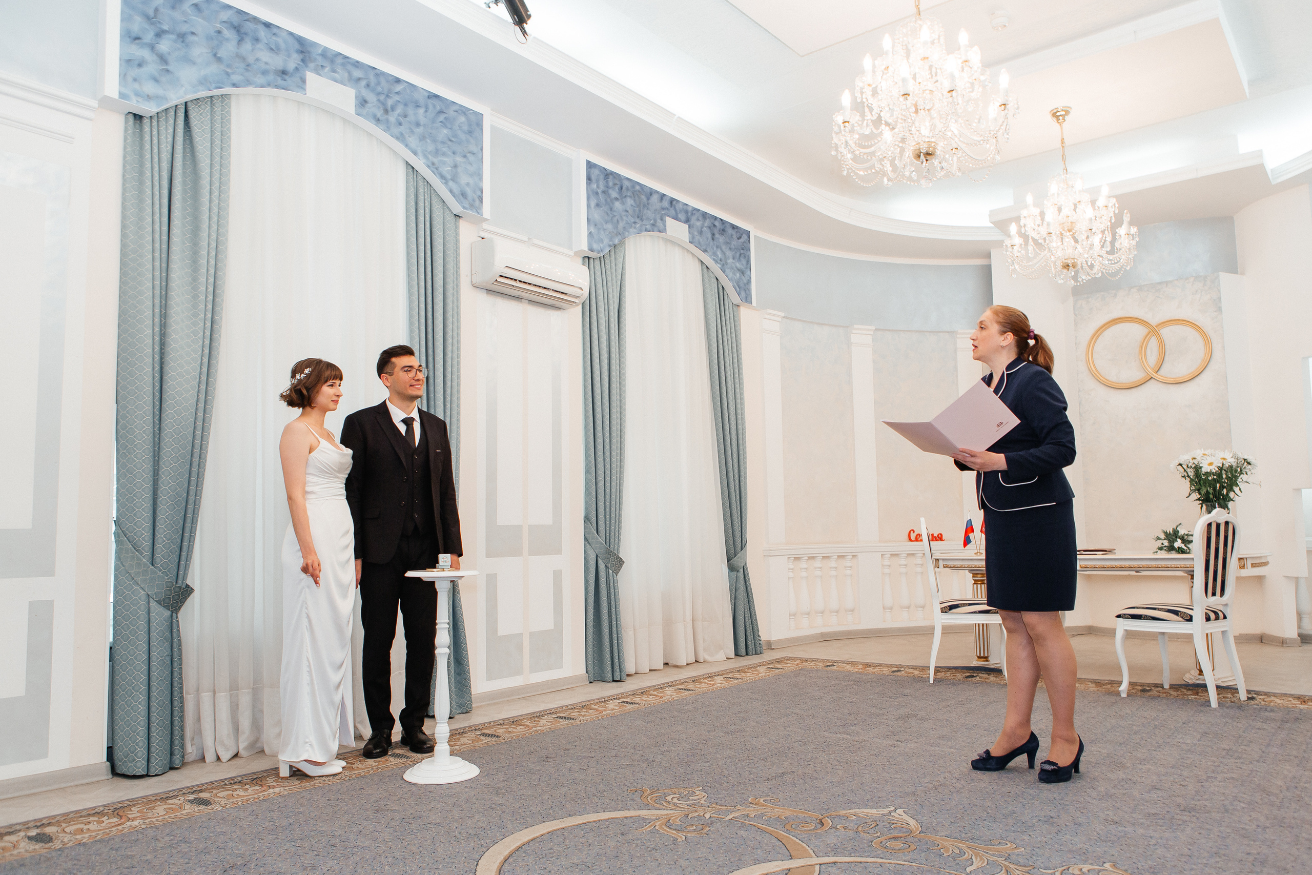 Регистрация брака во Дворце бракосочетания №3