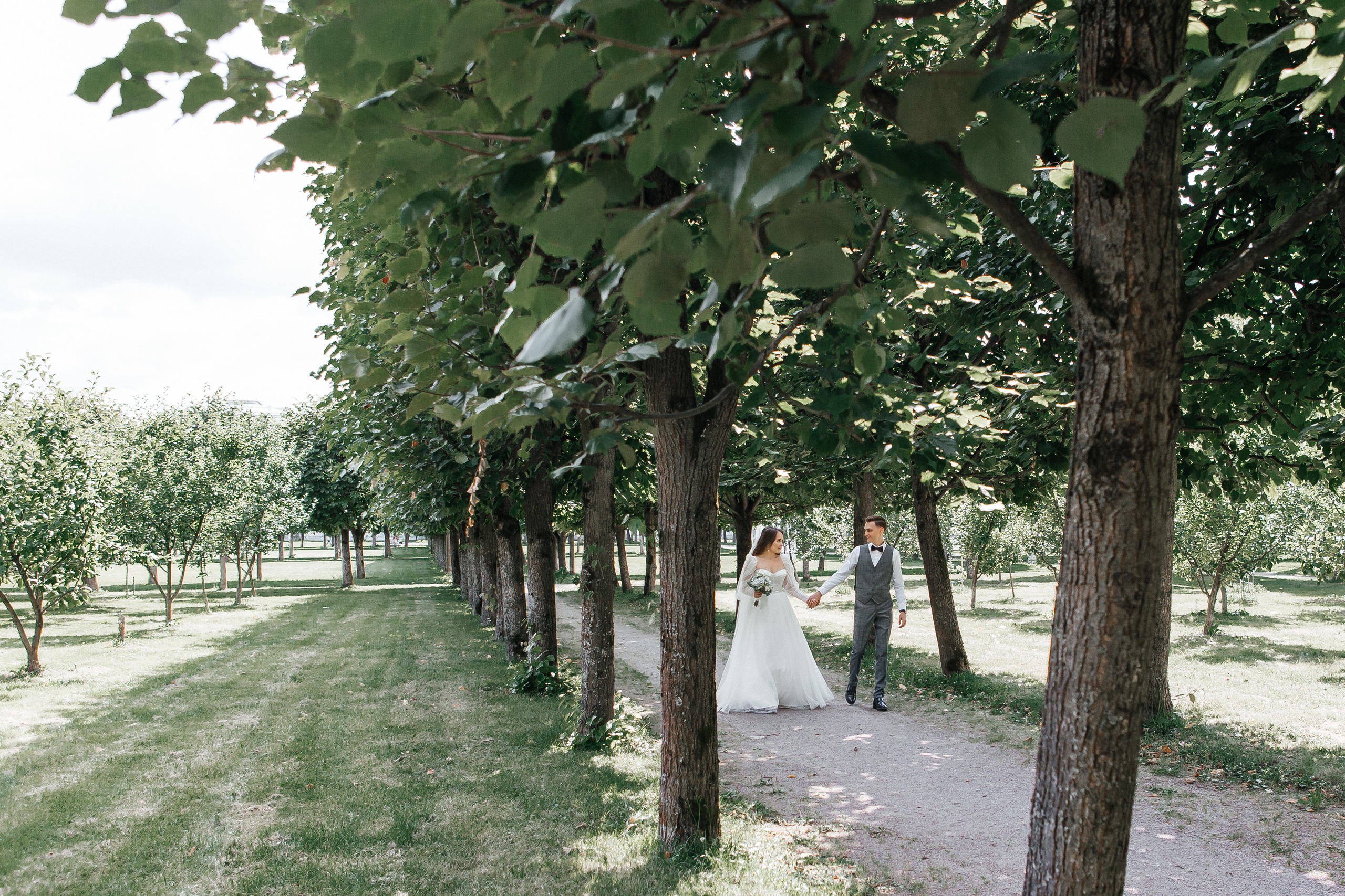 Свадебная фотосессия в усадьбе Архангельское
