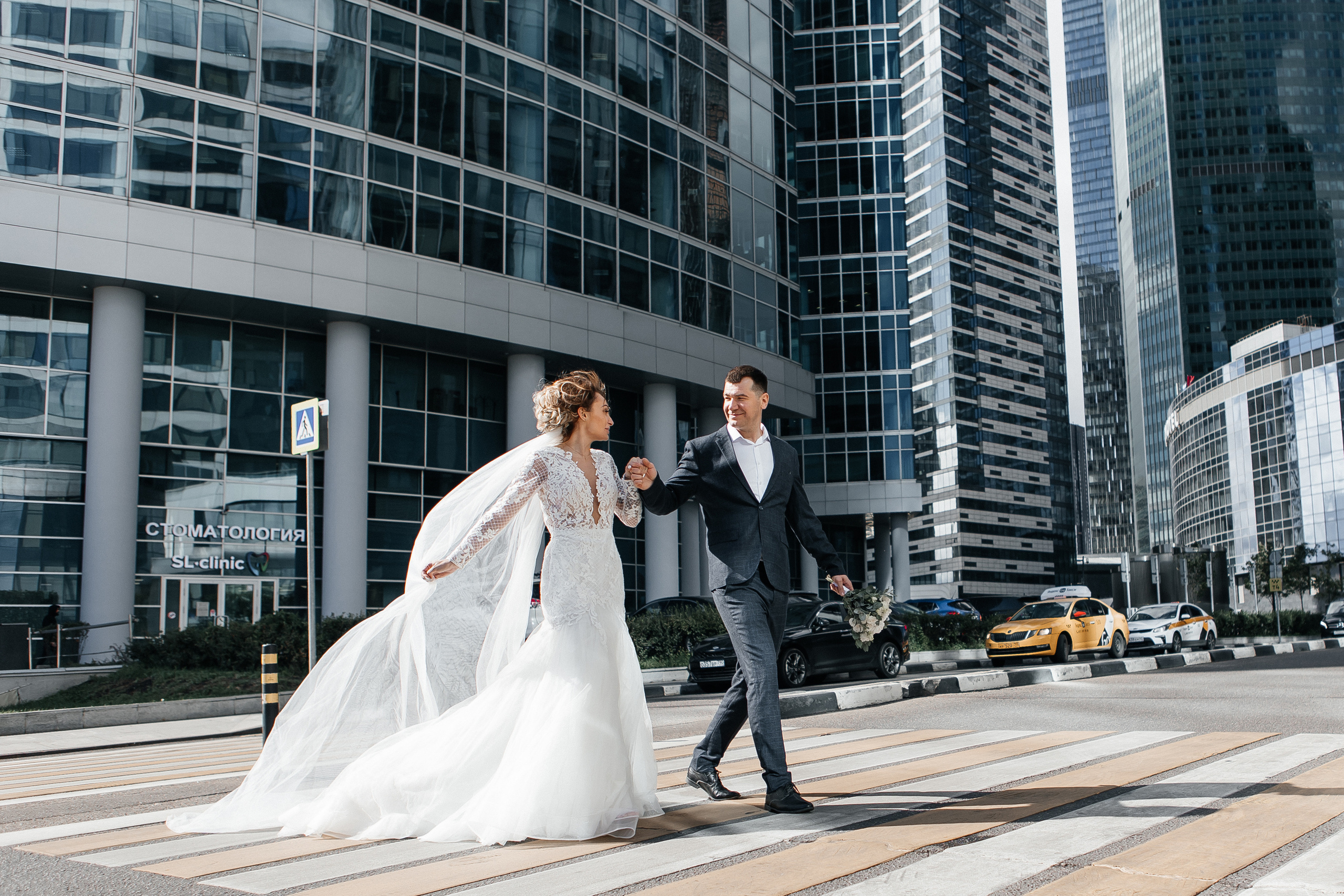 Свадебная фотосессия Москва-Сити