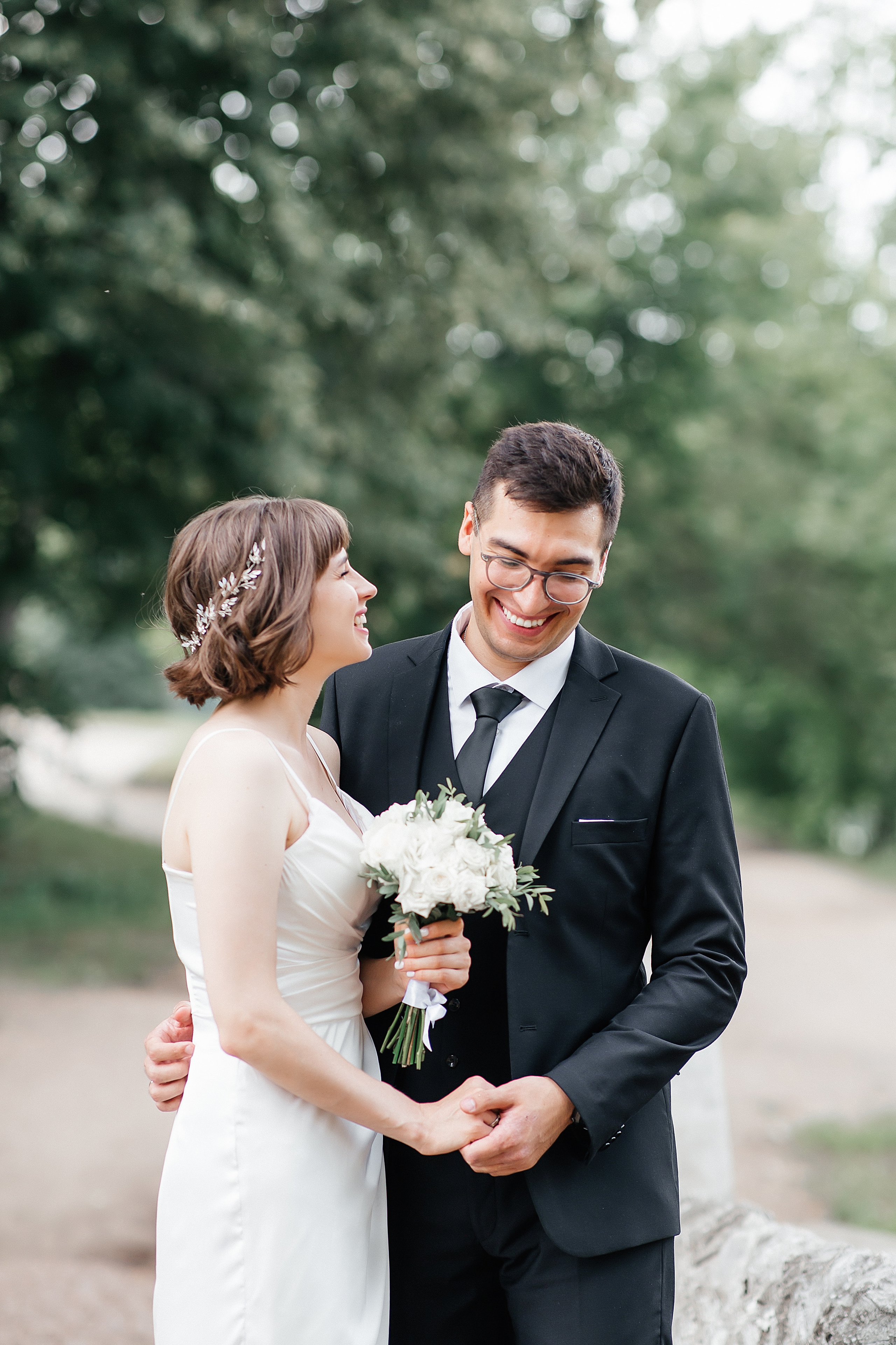 Свадебная фотосессия в парке Кузьминки