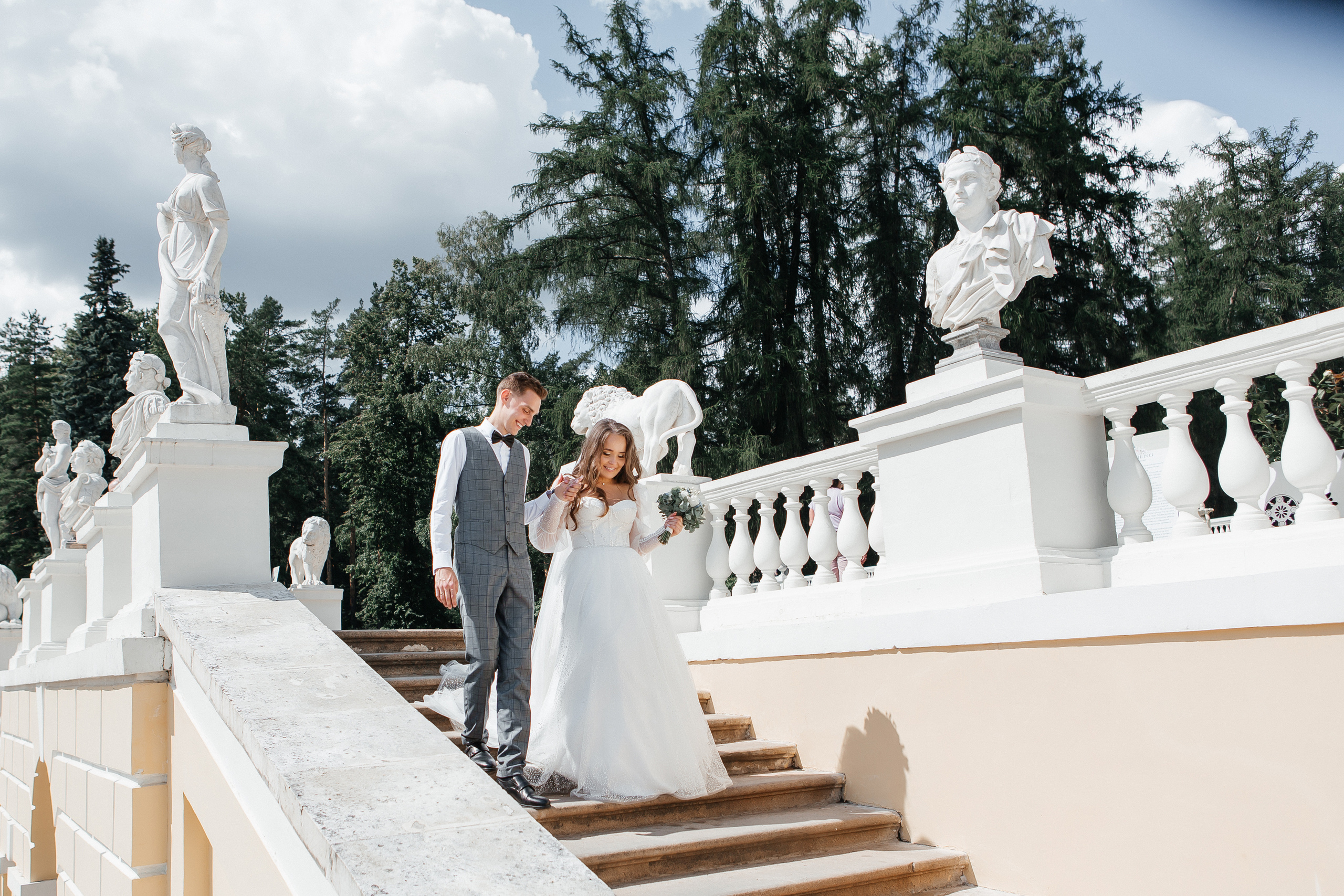 Свадебная фотосессия в усадьбе Архангельское