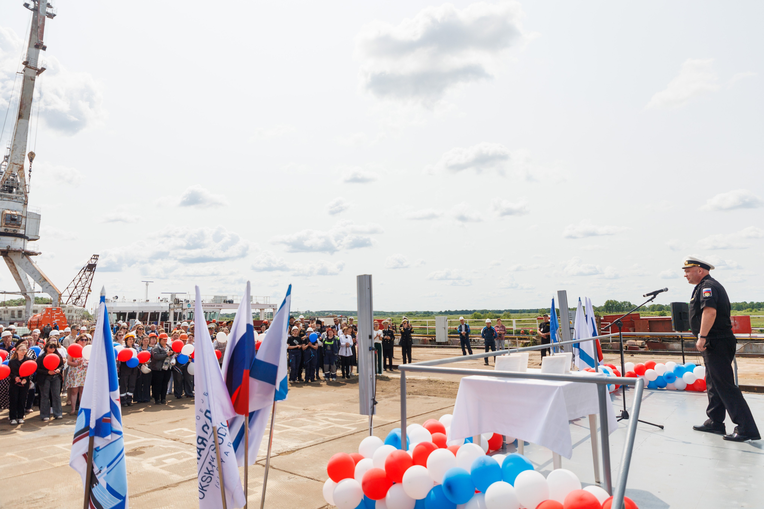 Окская судоверфь. Закладка киля. Фотограф городских и семейных событий Артем Карпухин