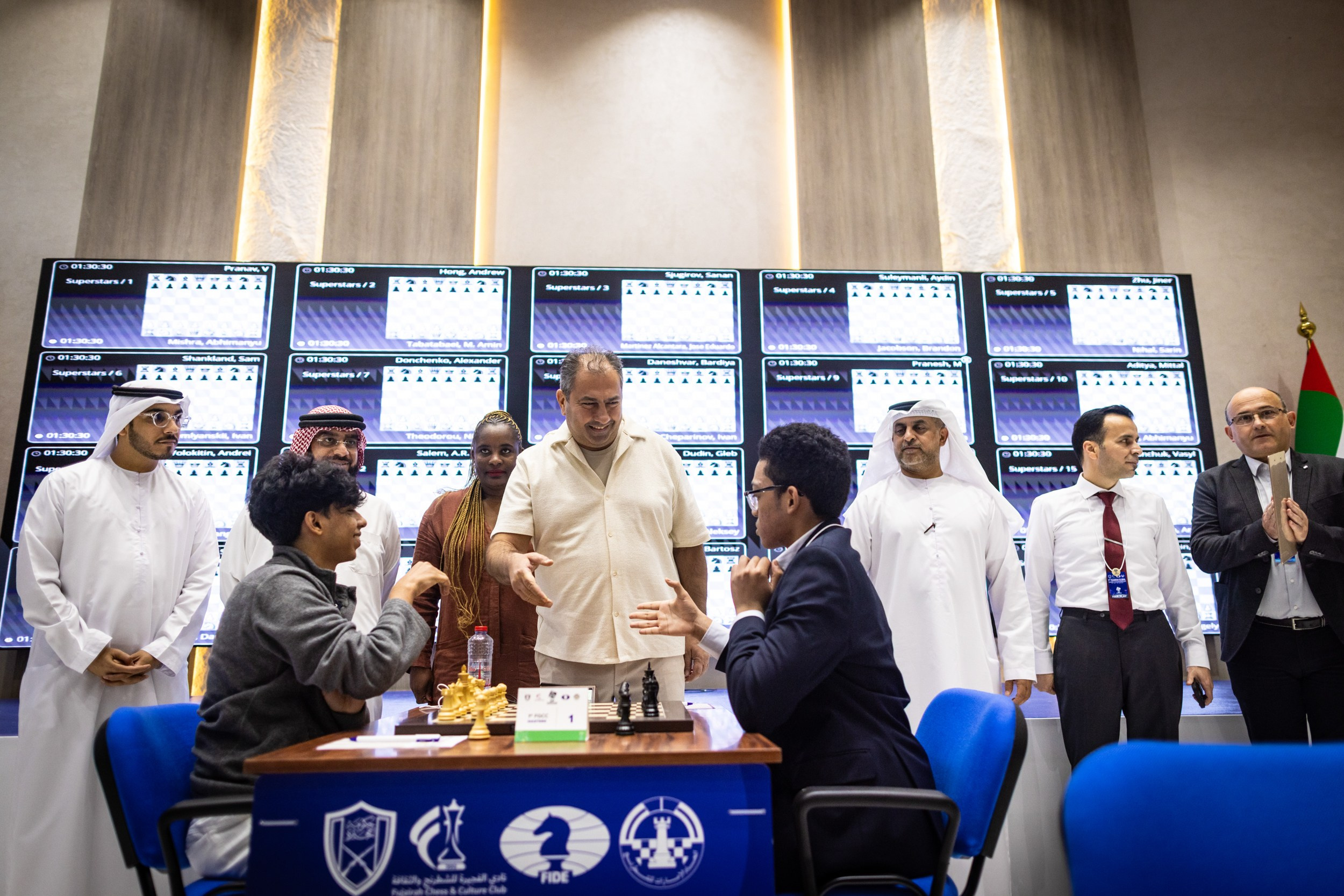 2025.08.31 1st. FUJAIRAH GLOBAL Chess Championship — Round8. Фотограф Анна Штурман (репортажная съёмка любых событий и мероприятий) Anna Shtourman photographer