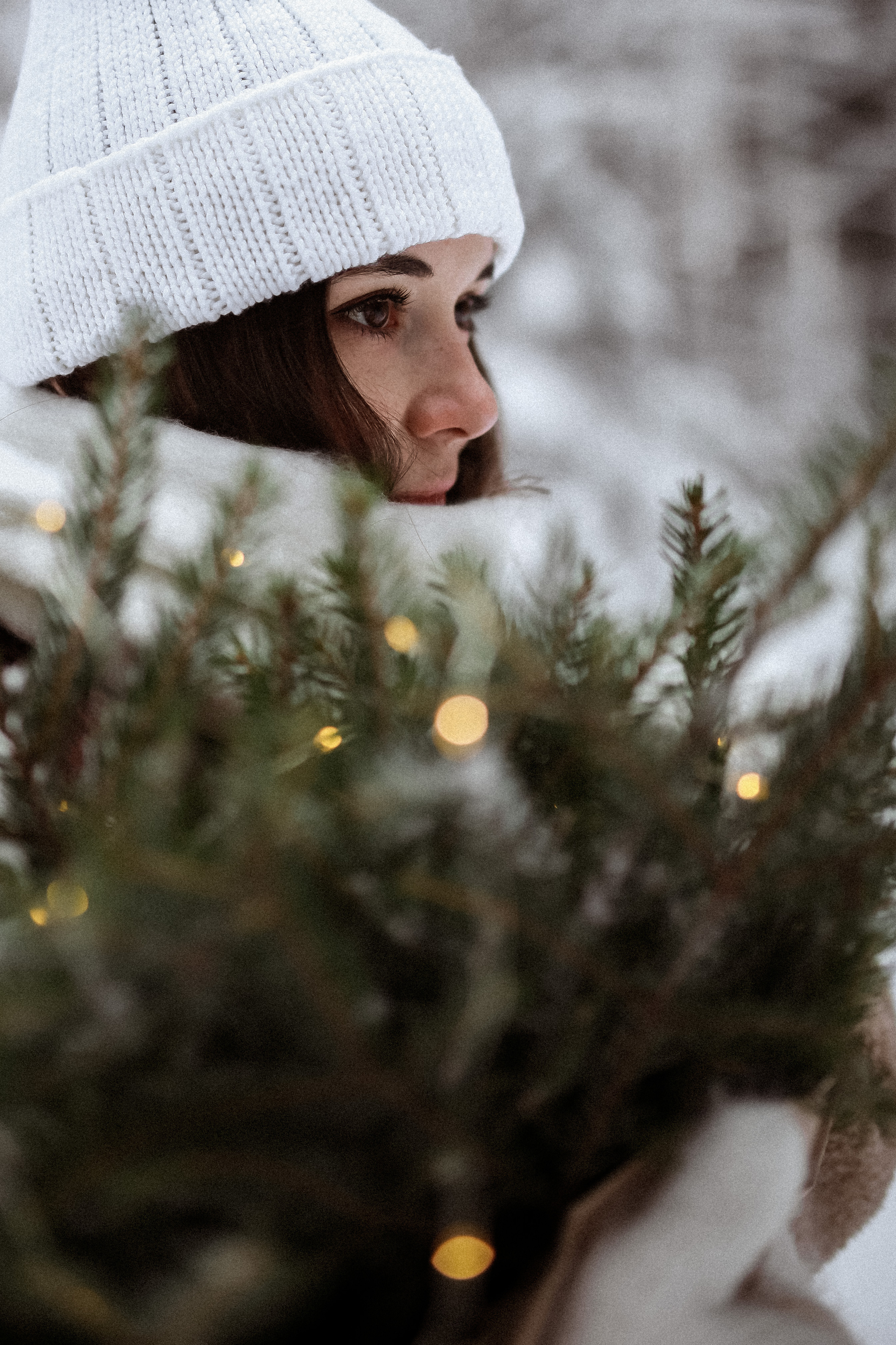 Полина. Съёмка в зимнем лесу. Фотограф НОГИНСК, Москва, Анастасия Белая