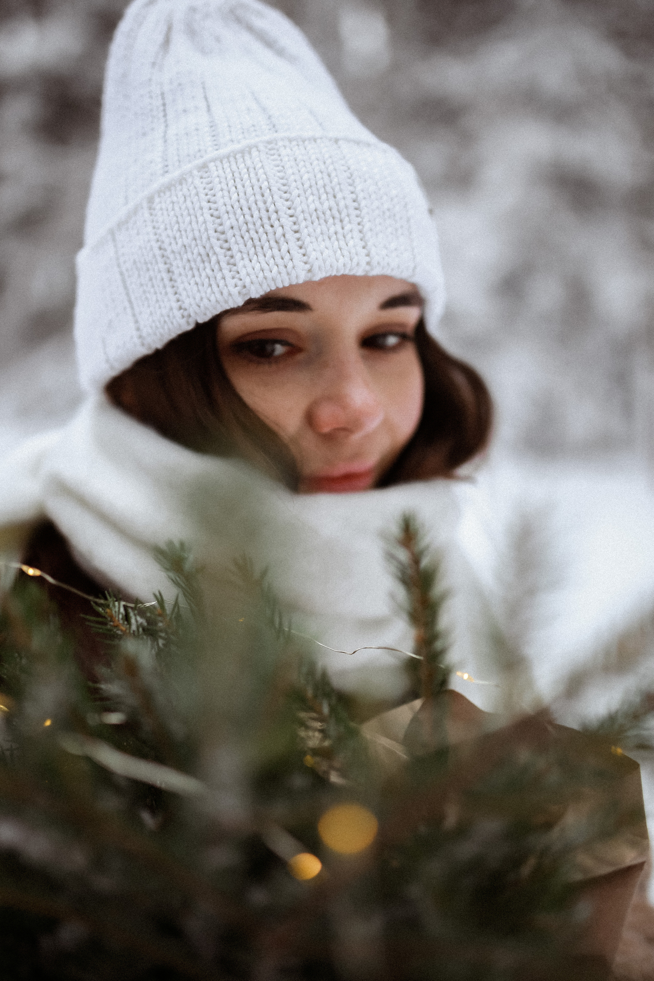 Полина. Съёмка в зимнем лесу. Фотограф НОГИНСК, Москва, Анастасия Белая