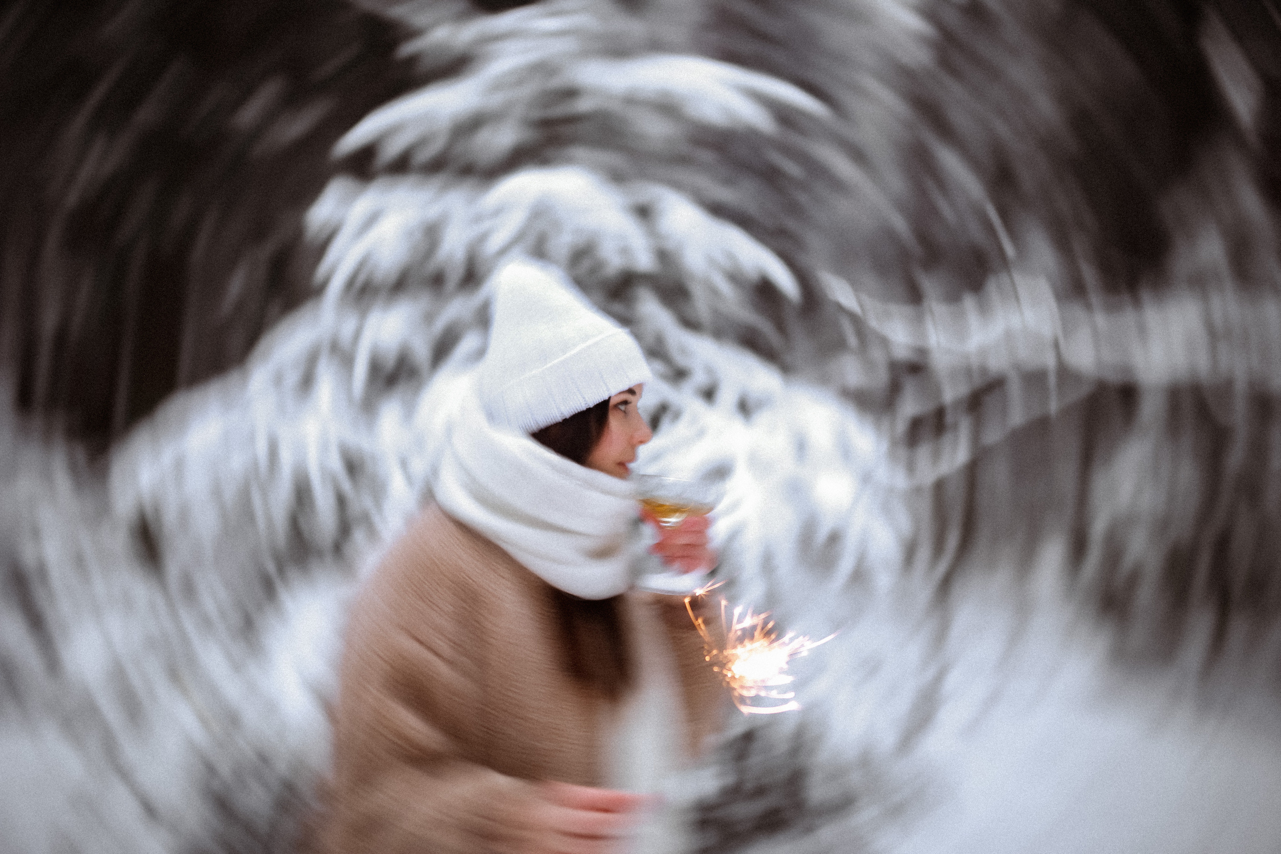 Полина. Съёмка в зимнем лесу. Фотограф НОГИНСК, Москва, Анастасия Белая
