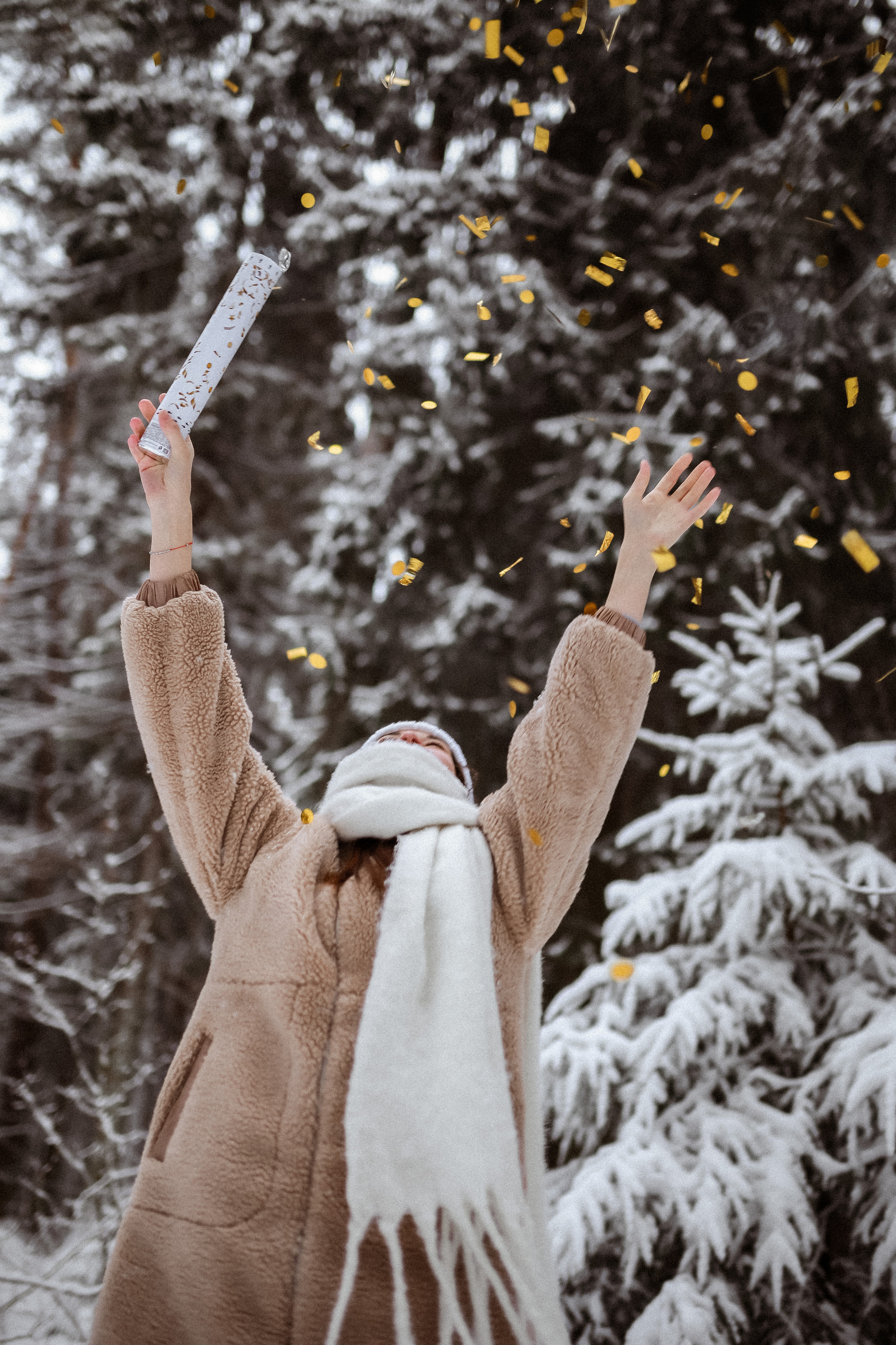 Полина. Съёмка в зимнем лесу. Фотограф НОГИНСК, Москва, Анастасия Белая