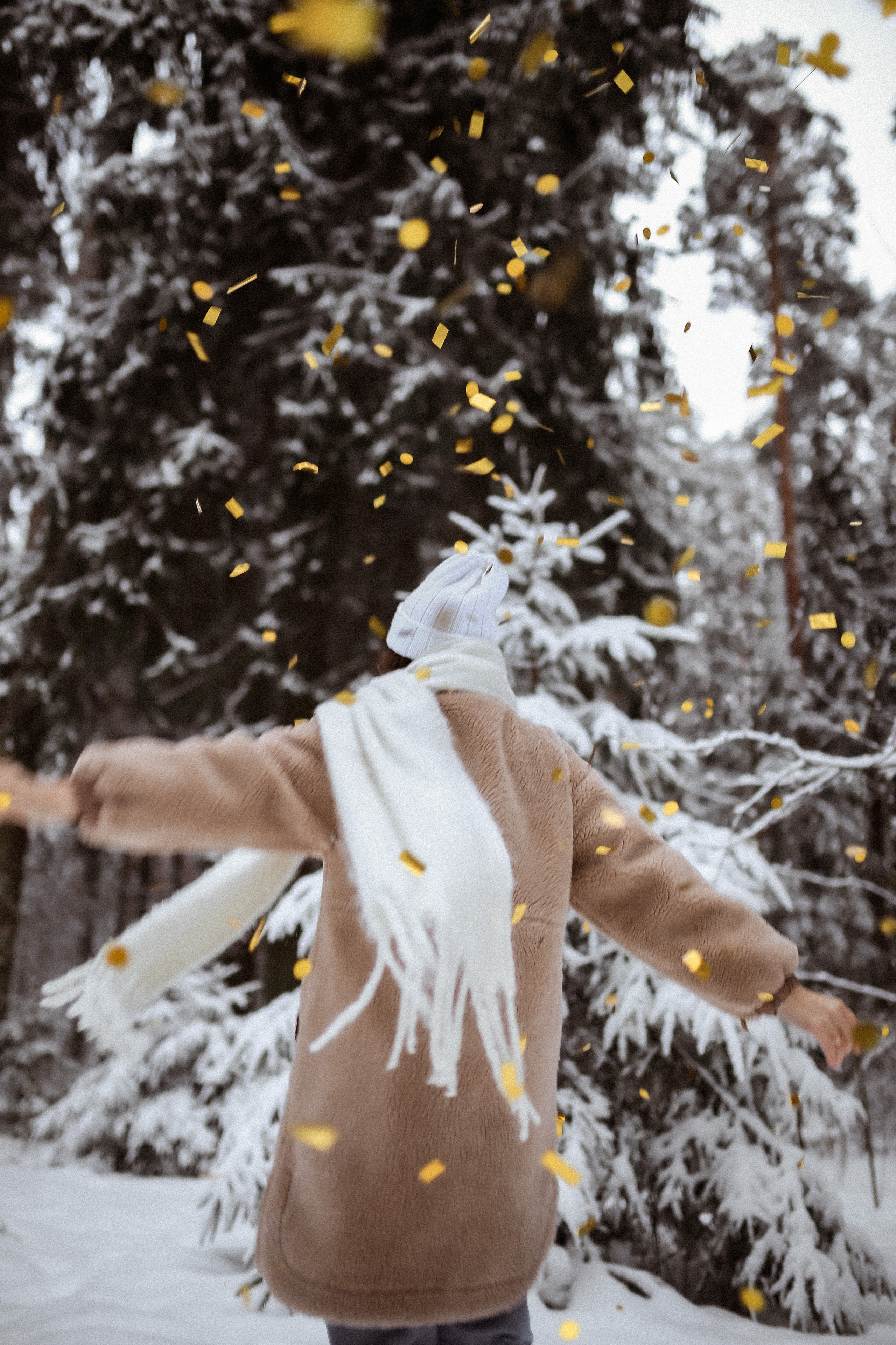 Полина. Съёмка в зимнем лесу. Фотограф НОГИНСК, Москва, Анастасия Белая