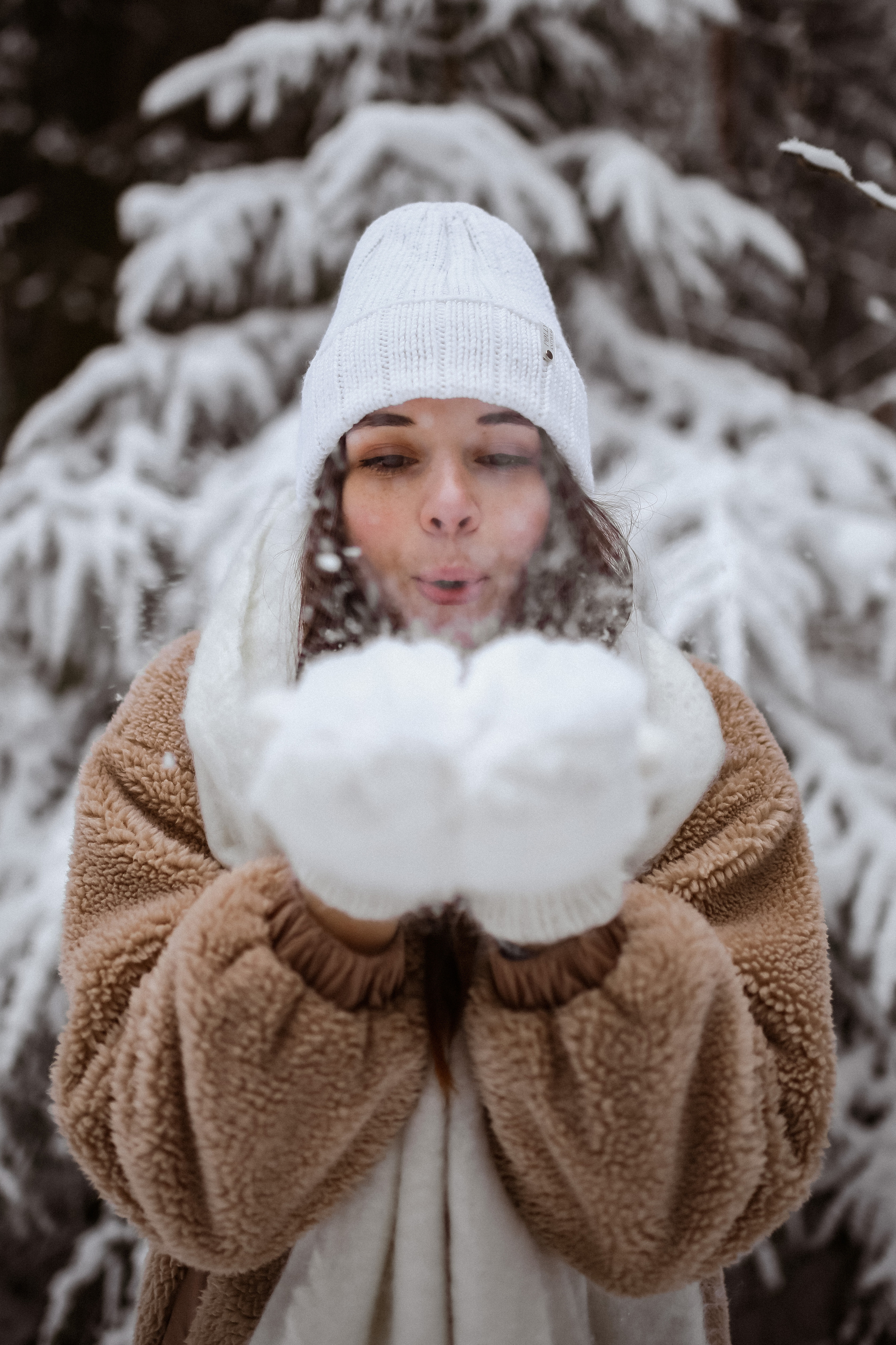 Полина. Съёмка в зимнем лесу. Фотограф НОГИНСК, Москва, Анастасия Белая