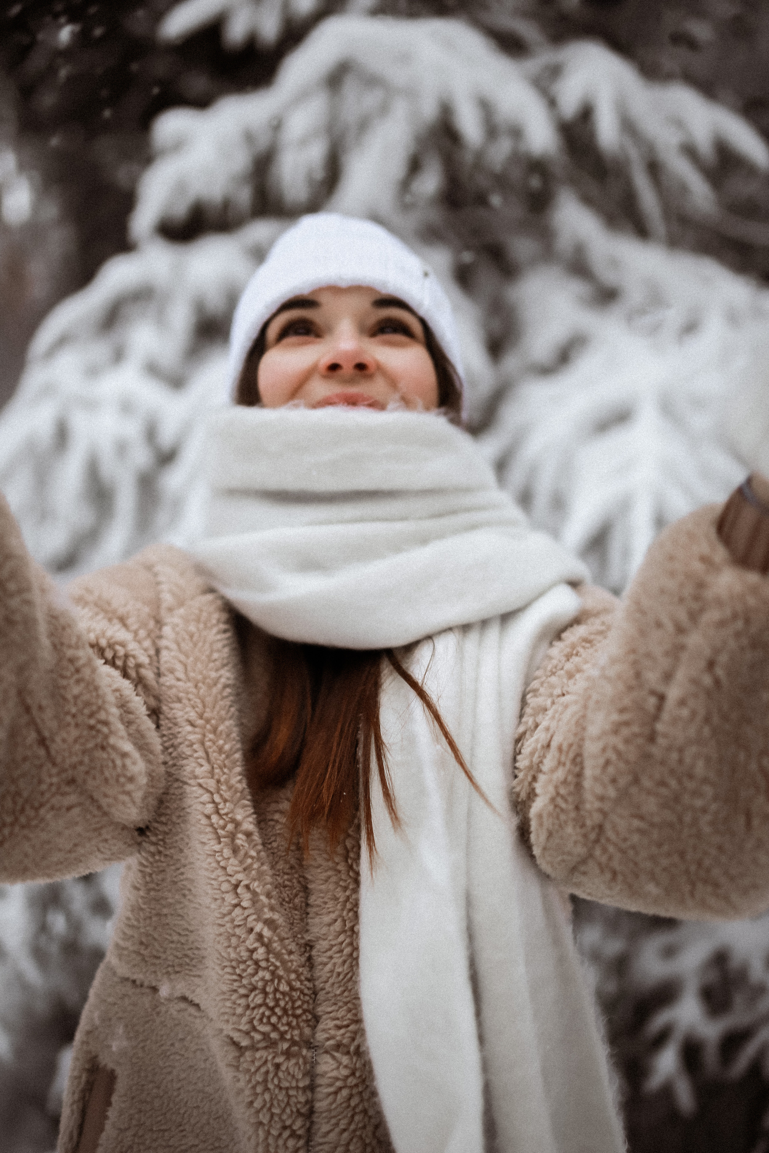 Полина. Съёмка в зимнем лесу. Фотограф НОГИНСК, Москва, Анастасия Белая