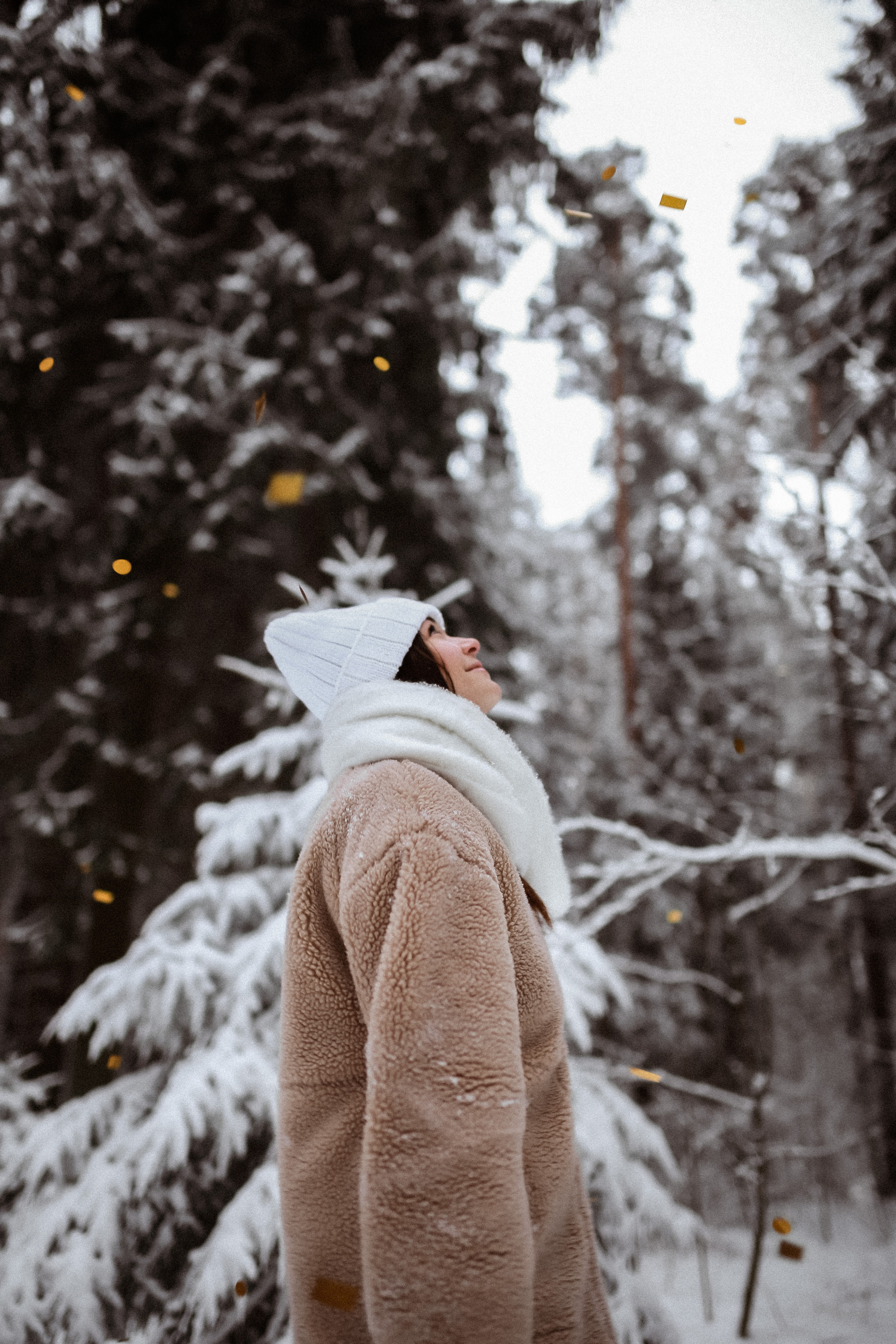 Полина. Съёмка в зимнем лесу. Фотограф НОГИНСК, Москва, Анастасия Белая