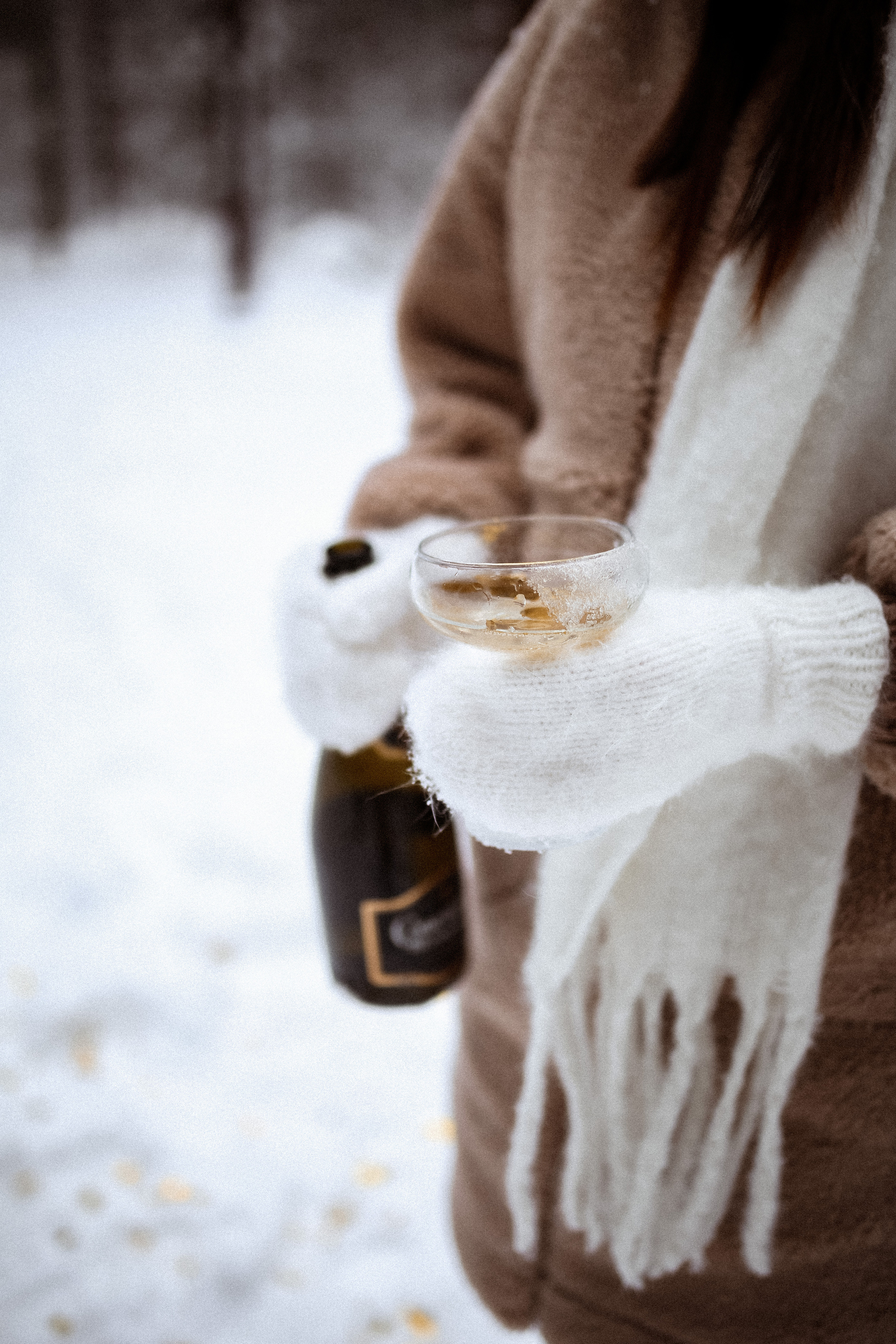 Полина. Съёмка в зимнем лесу. Фотограф НОГИНСК, Москва, Анастасия Белая