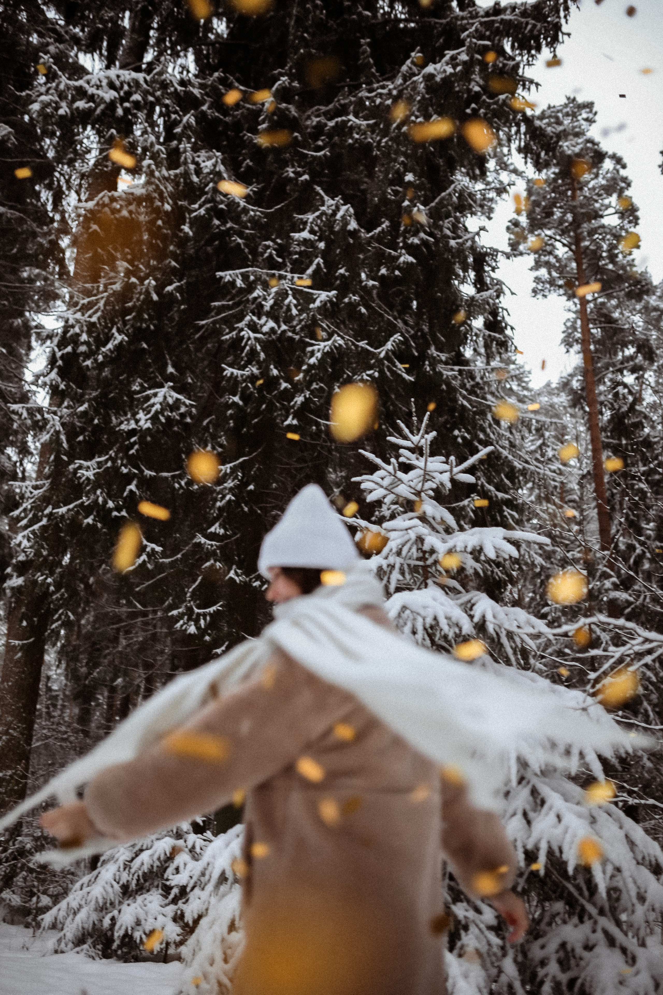 Полина. Съёмка в зимнем лесу. Фотограф НОГИНСК, Москва, Анастасия Белая