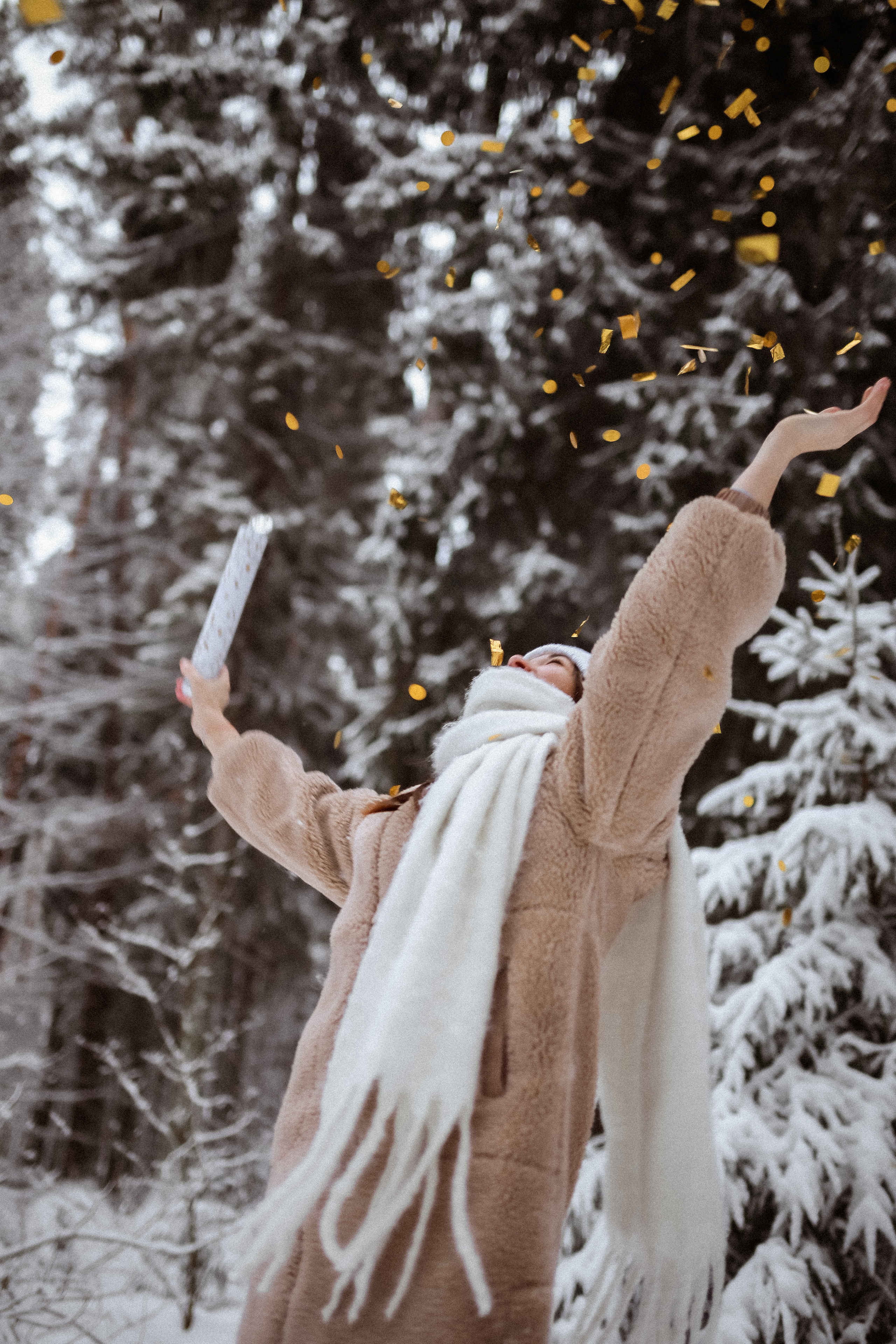 Полина. Съёмка в зимнем лесу. Фотограф НОГИНСК, Москва, Анастасия Белая