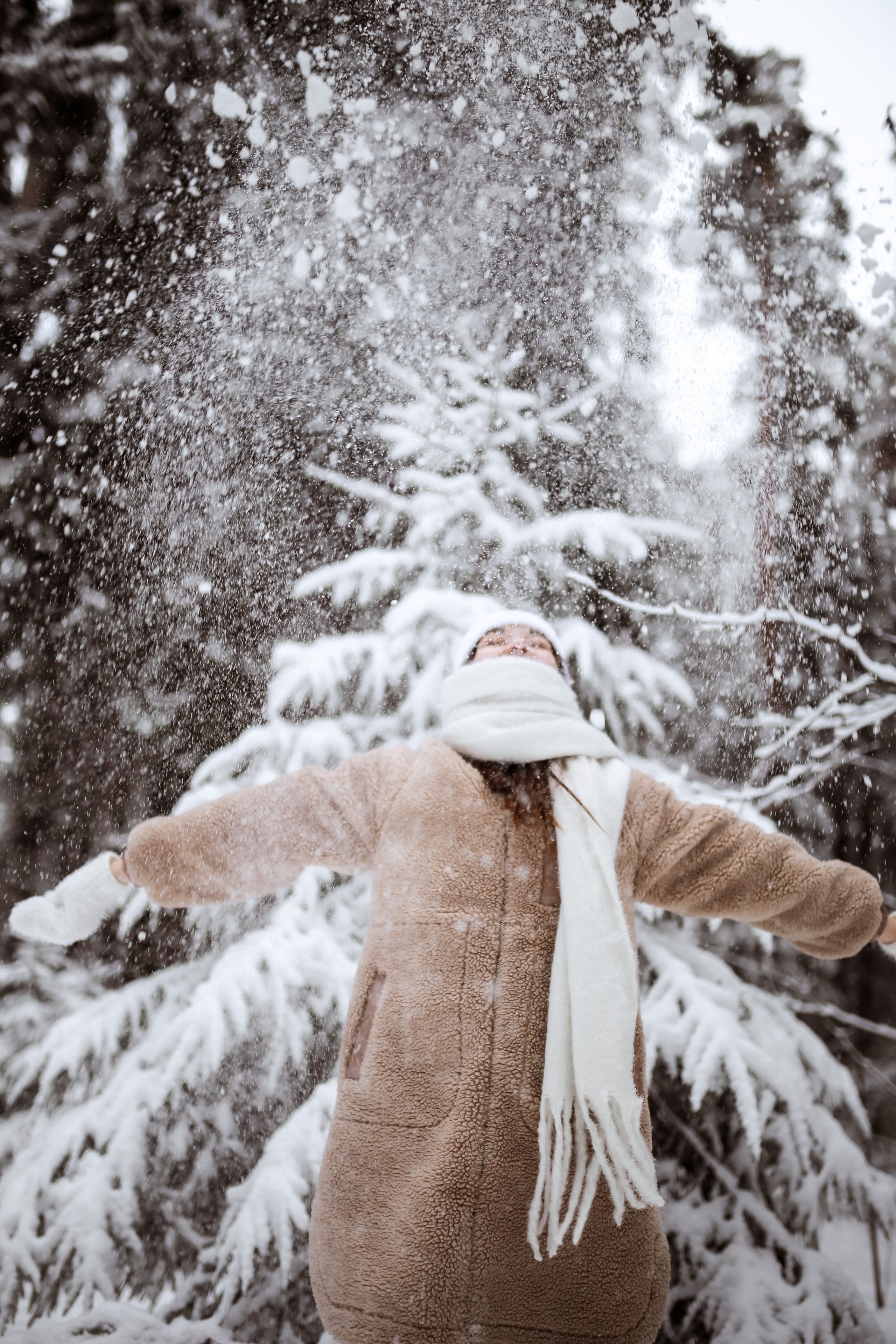 Полина. Съёмка в зимнем лесу. Фотограф НОГИНСК, Москва, Анастасия Белая