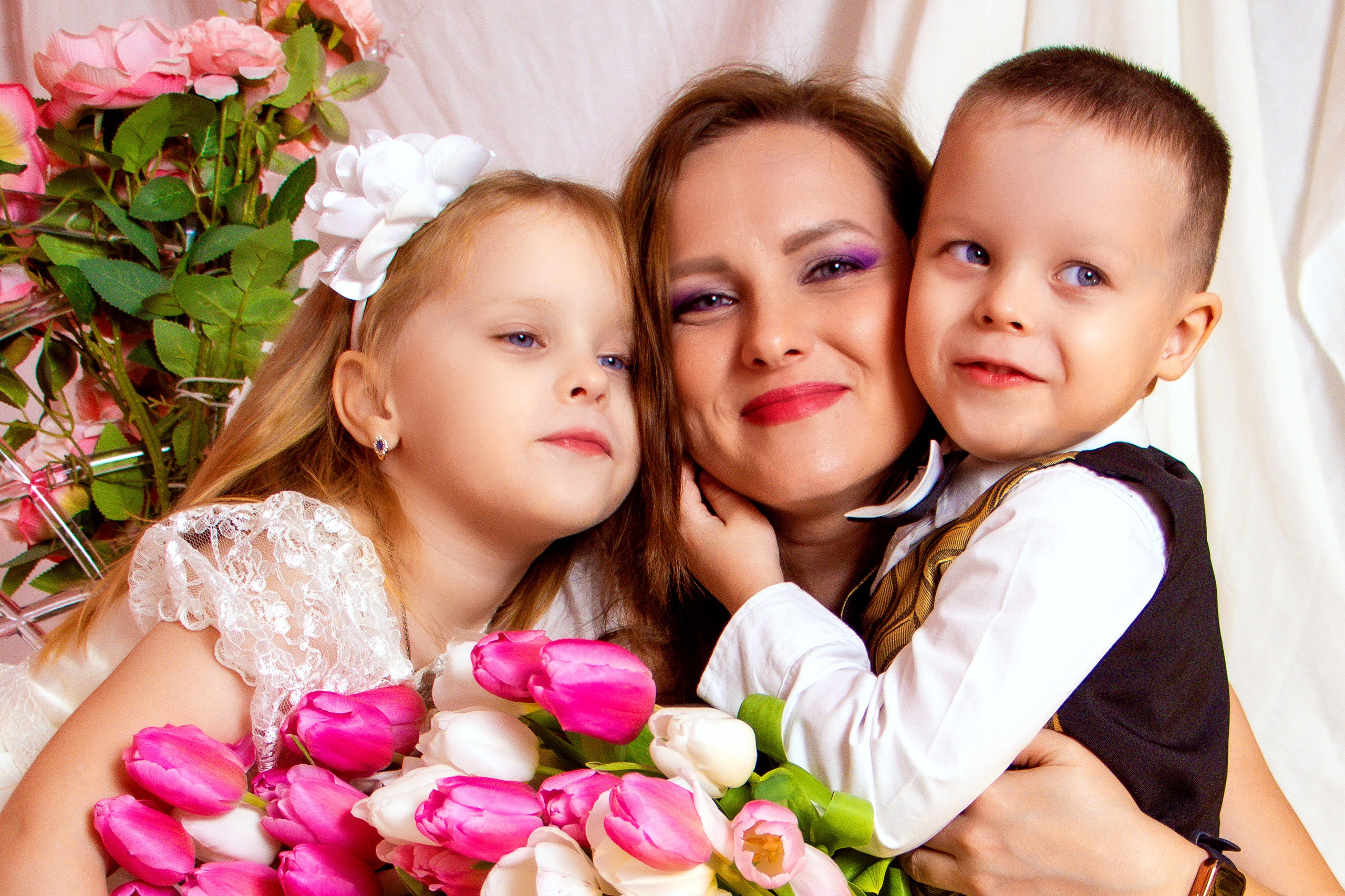Семейная с тюльпанами. Фотограф Татьяна Матрос