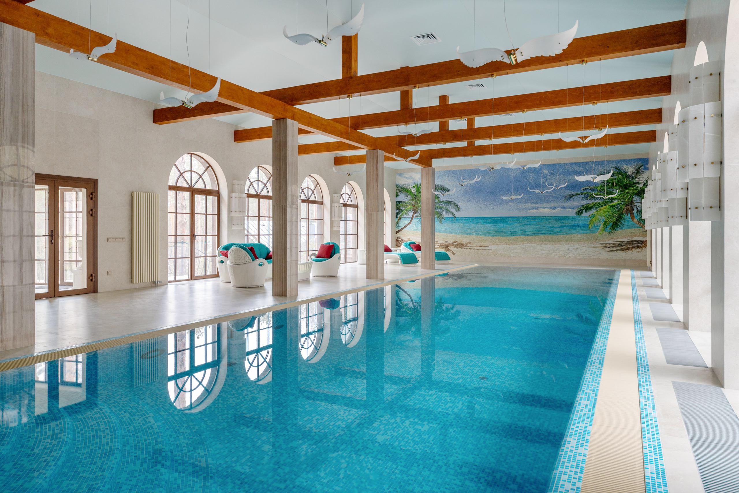 Интерьерная съемка бассейна. Интерьерный фотограф в Санкт-Петербурге Екатерина Цыбулько