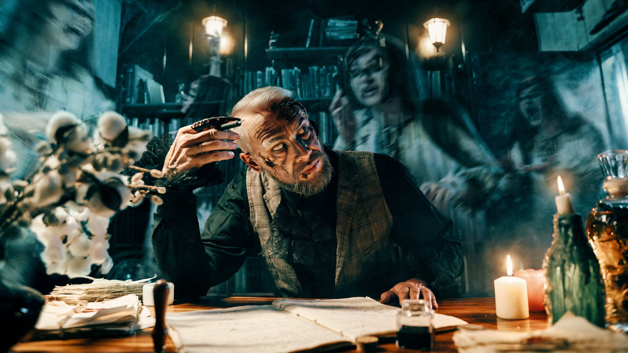 Фотосъёмка для хоррор и экшен квеста. Рекламный фотограф в Москве Алексей Тверяков