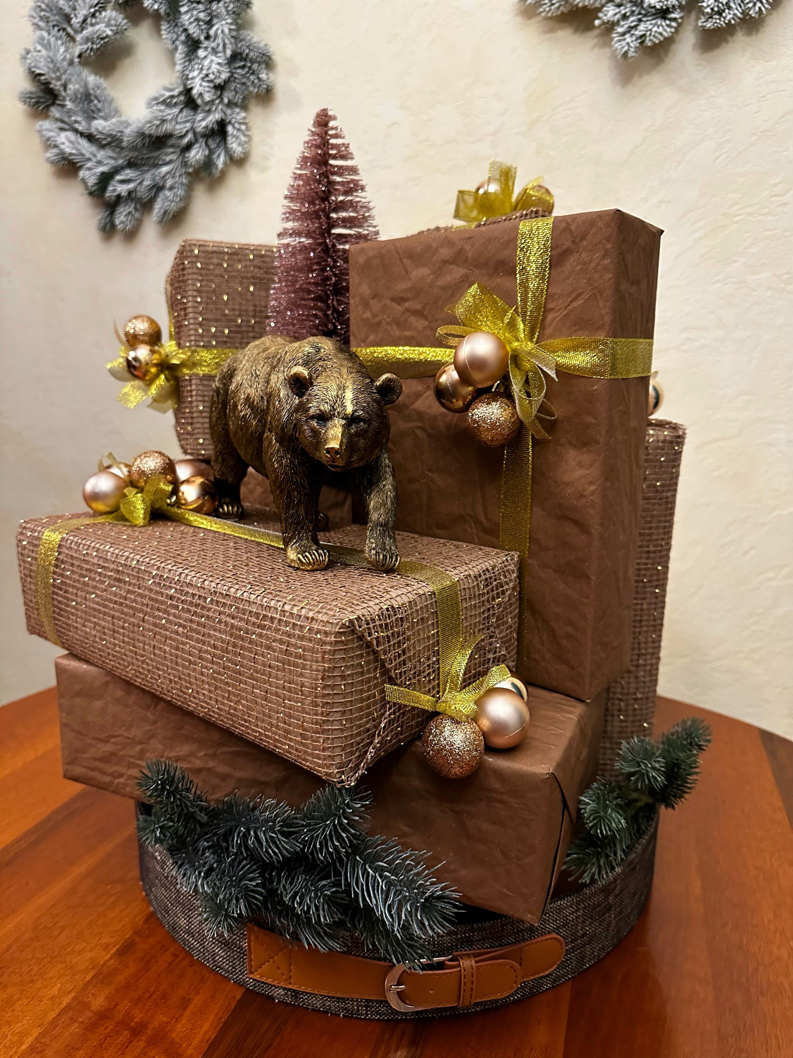 Новогодняя композиция. Студия подарочных наборов «Владия»