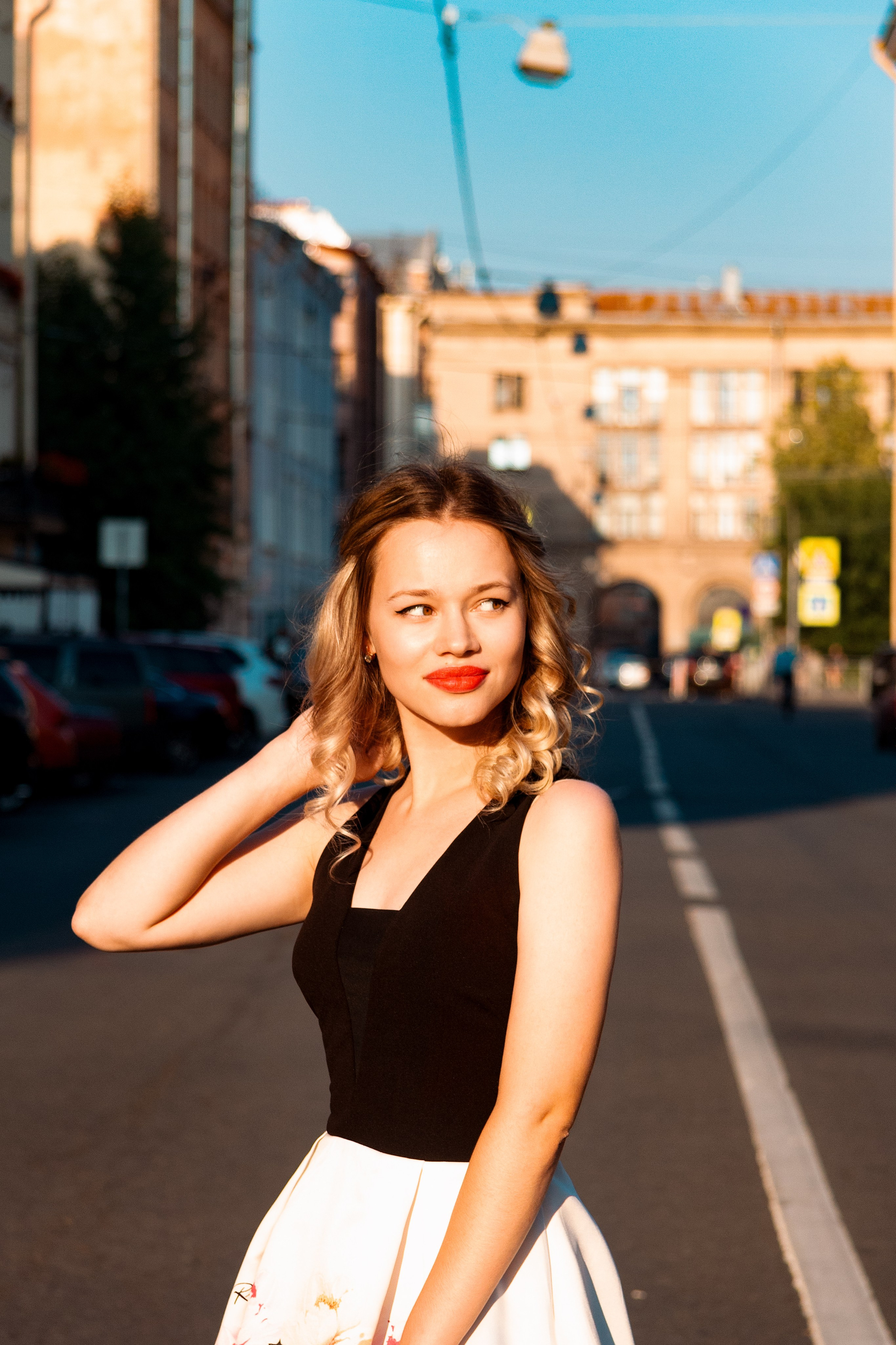 Золотой час в городе.