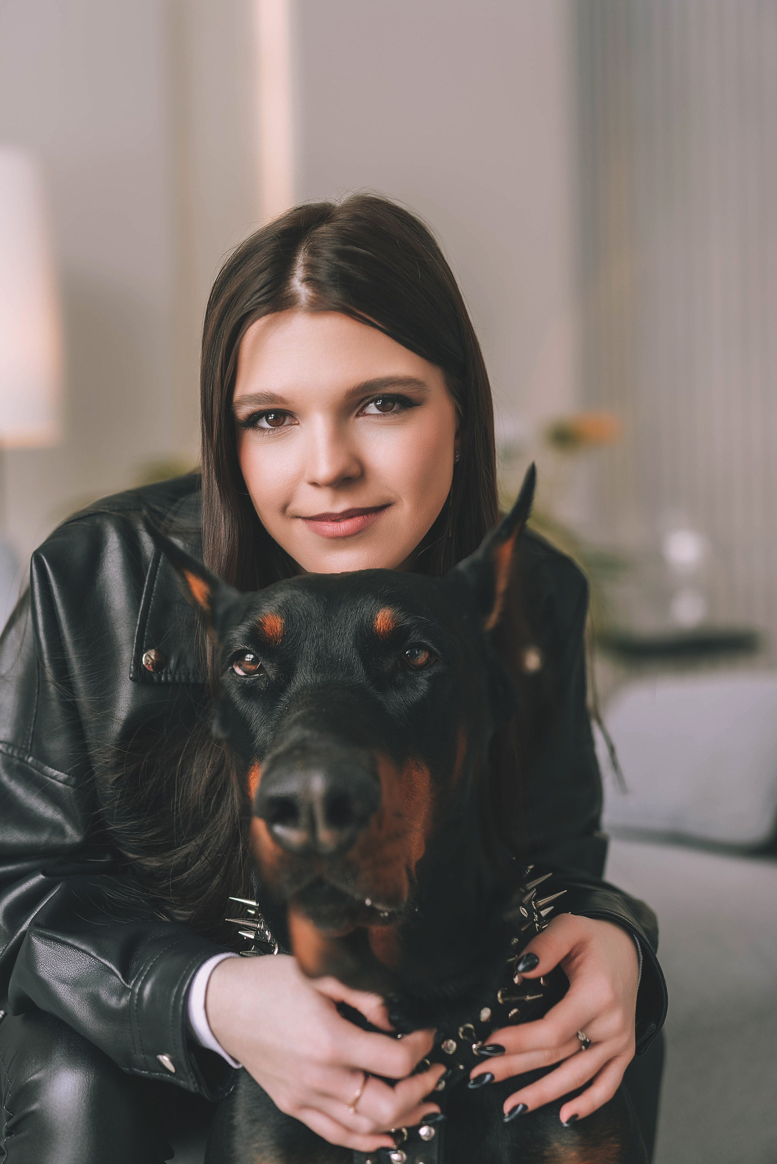 Фотосессия с доберманом. Семейный, детский фотограф в Воронеже Анна Никитина