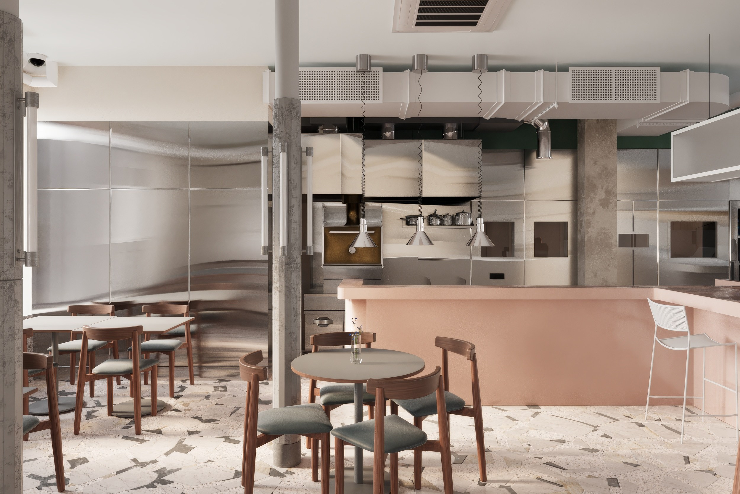 Необычный ресторан в Санкт-Петербурге. 3D-визуализатор Александр Зиновьев