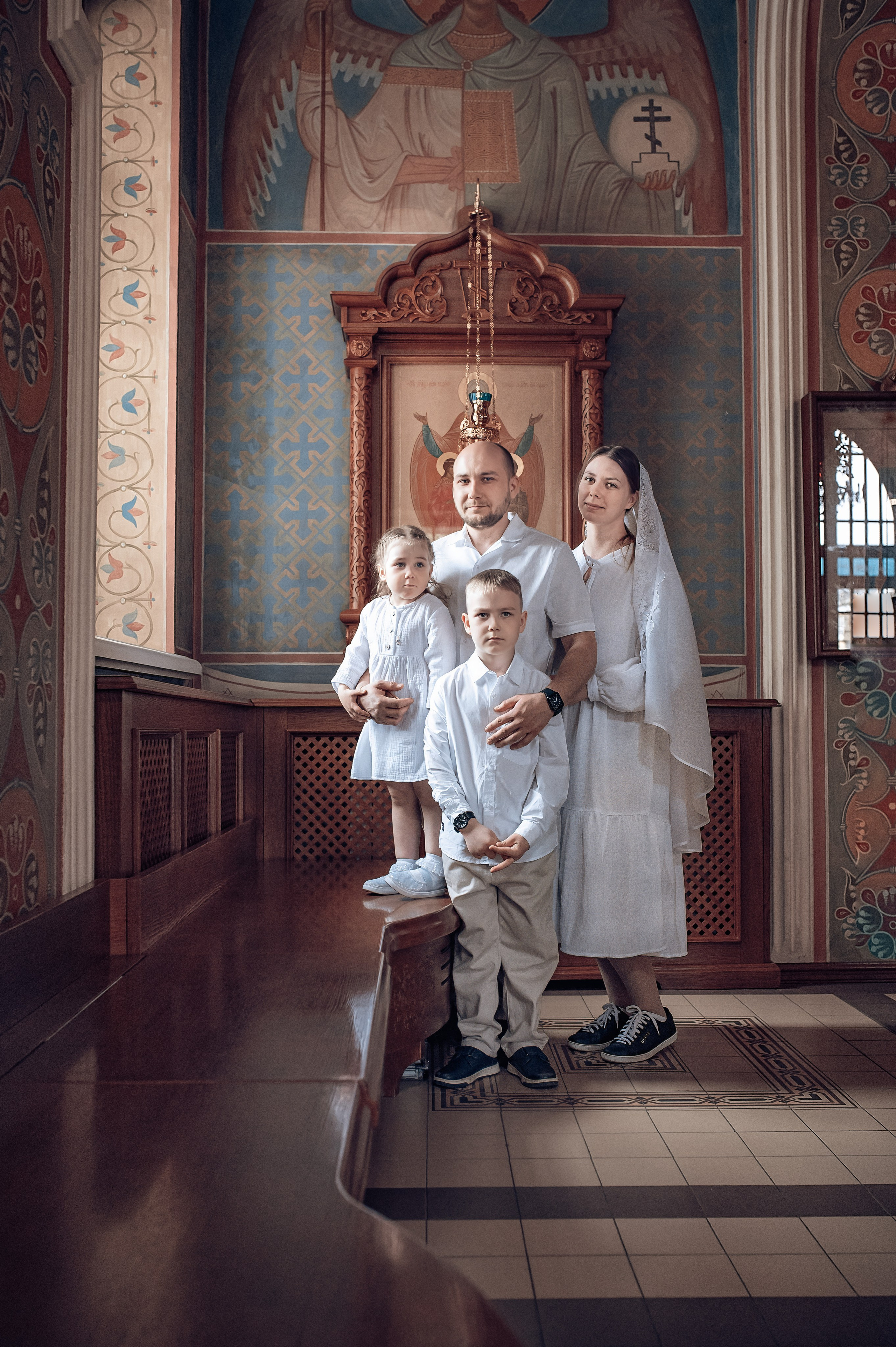 Крещение Авроры в храме Иоанна Предтечи. Фотографы крещения/венчания  Красноярск Татьяна и Вячеслав Переваловы