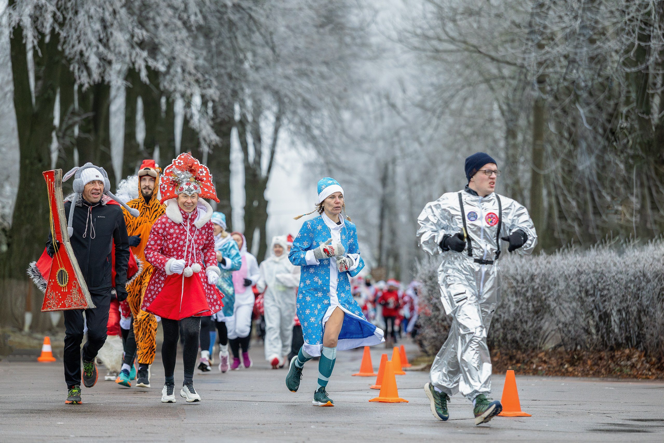 Забег Дедов Морозов!. Свадебная фотосъёмка в Москве, Туле