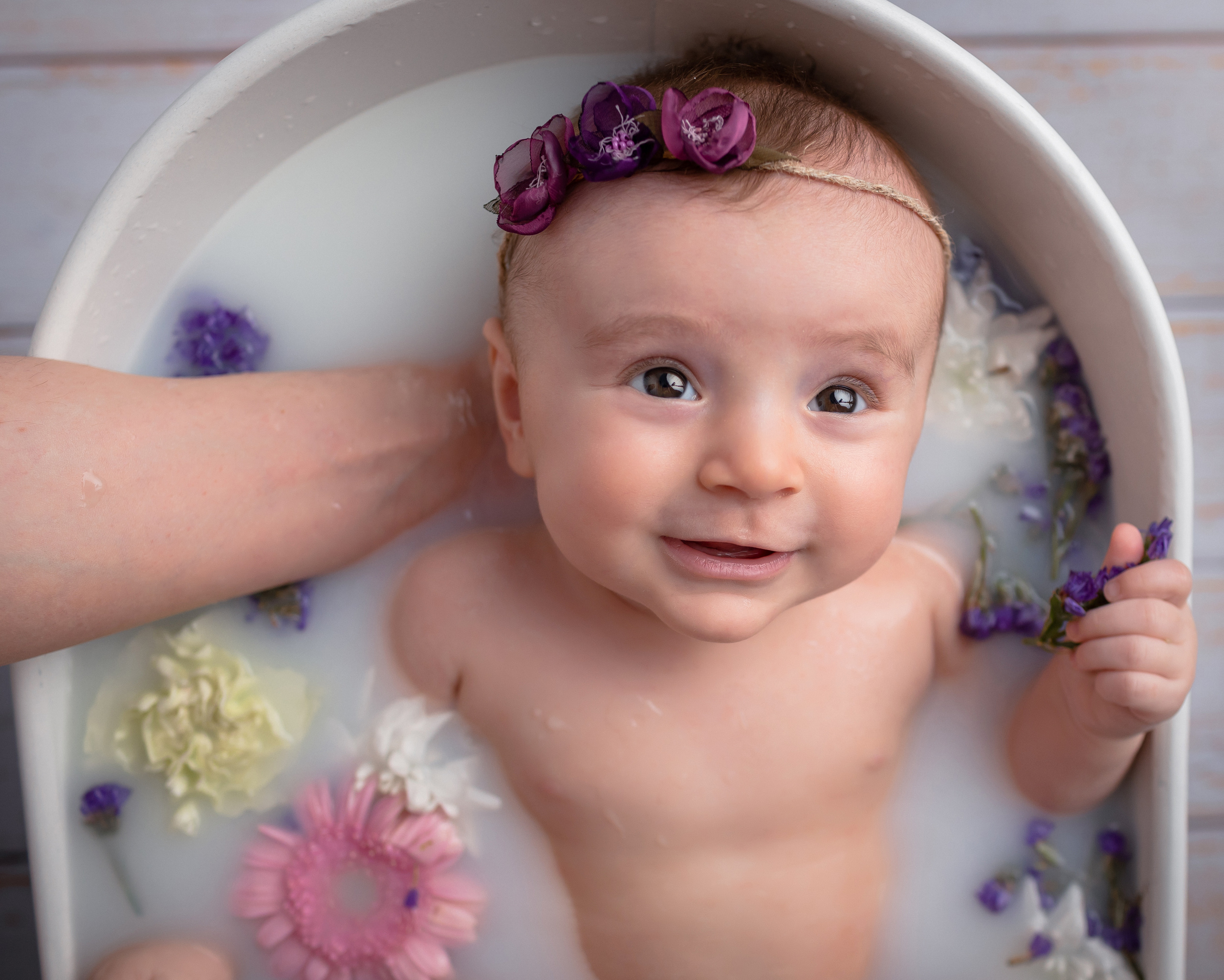 Купание в ванночке от 3-6 месяцев. Newborn Фотограф в Твери