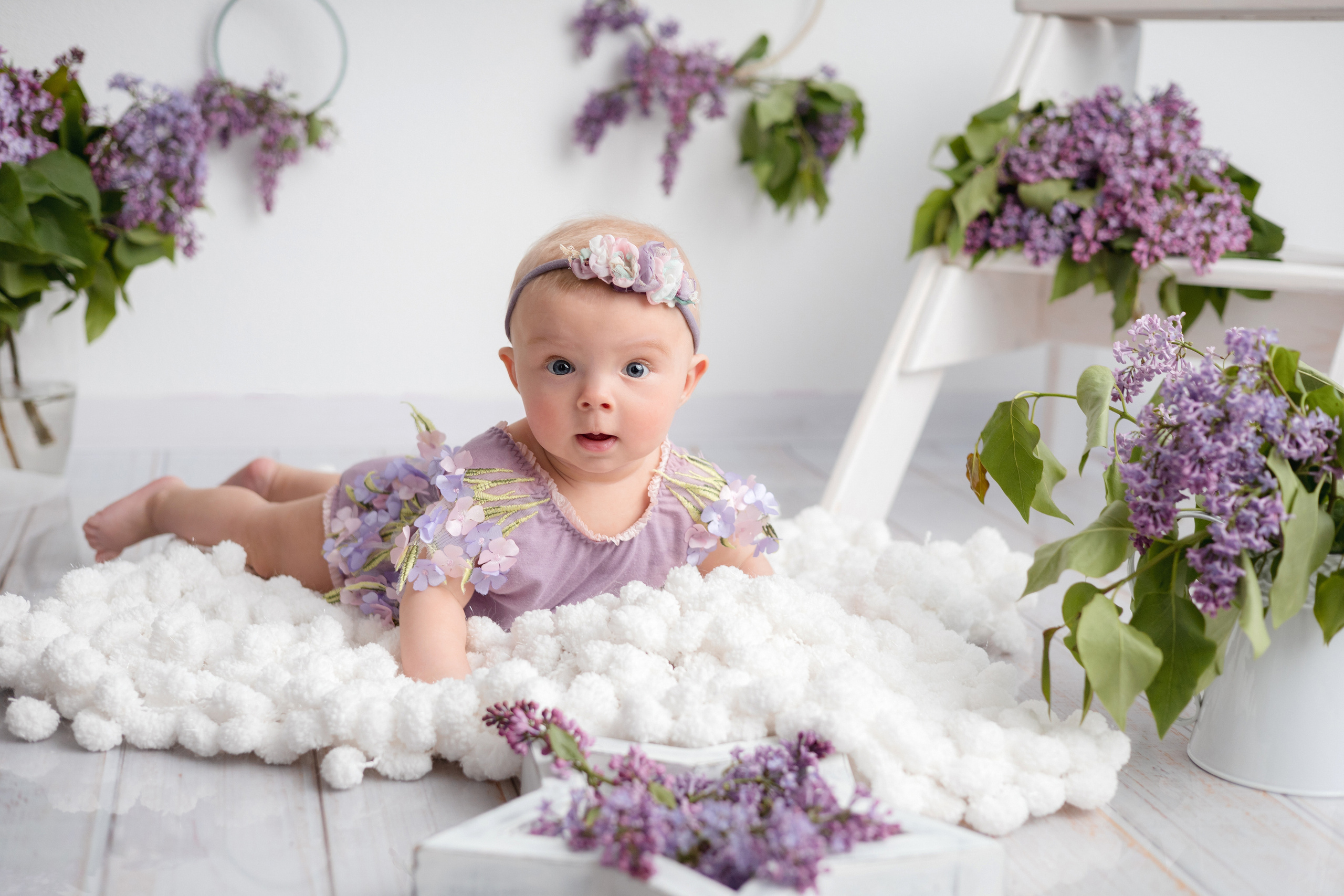 В Сирени. Newborn Фотограф в Твери