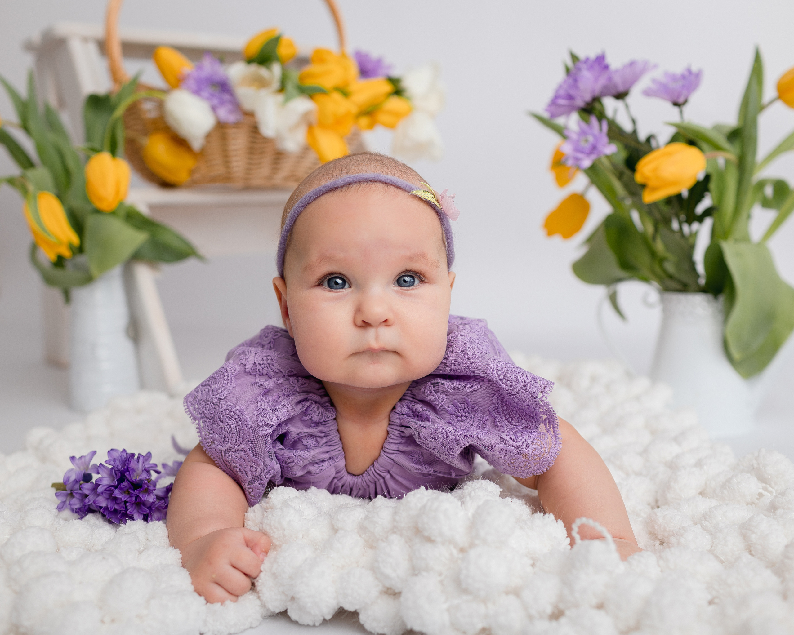 В Тюльпанах (8 марта). Newborn Фотограф в Твери
