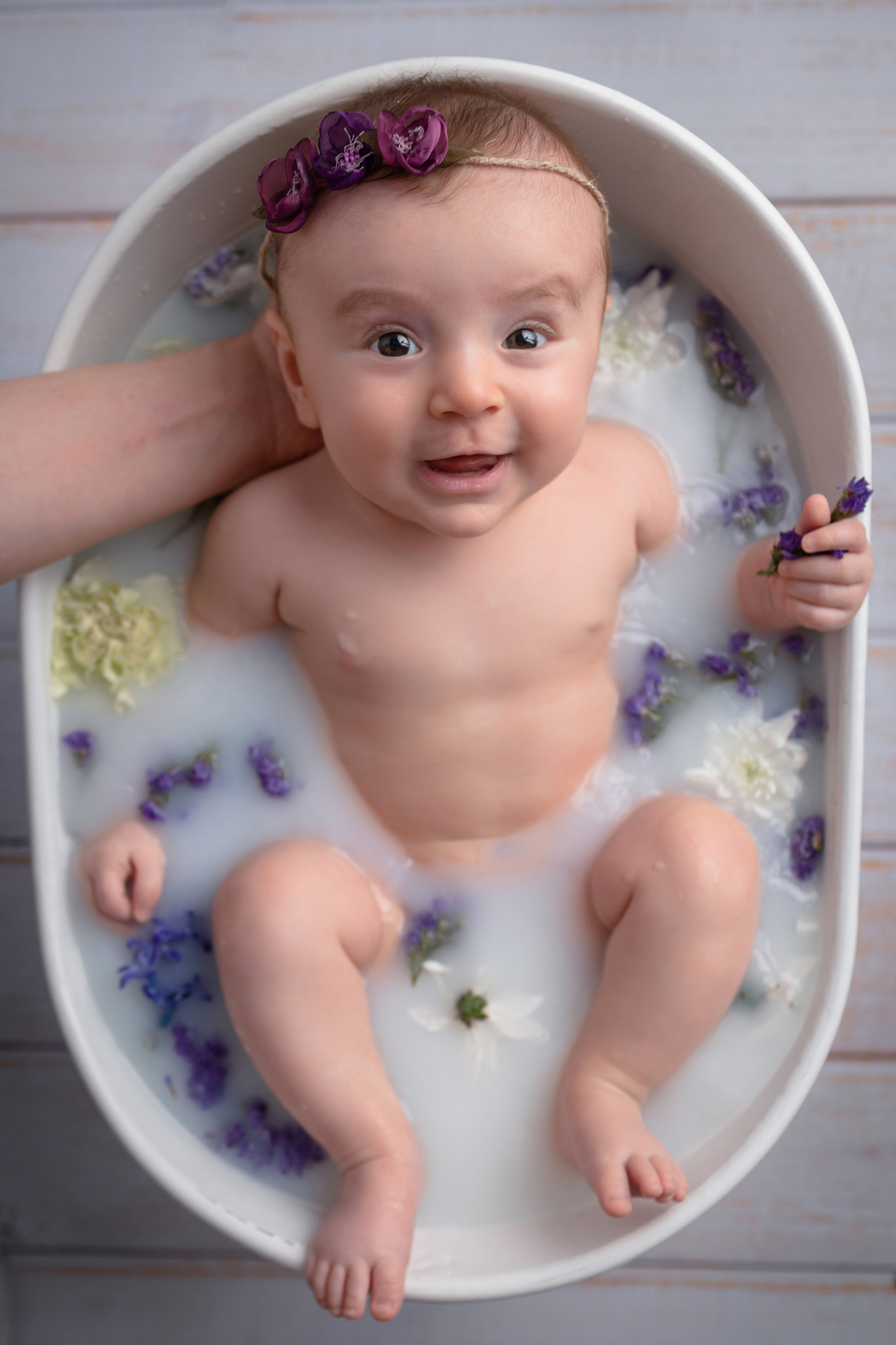 Купание в ванночке от 3-6 месяцев. Newborn Фотограф в Твери