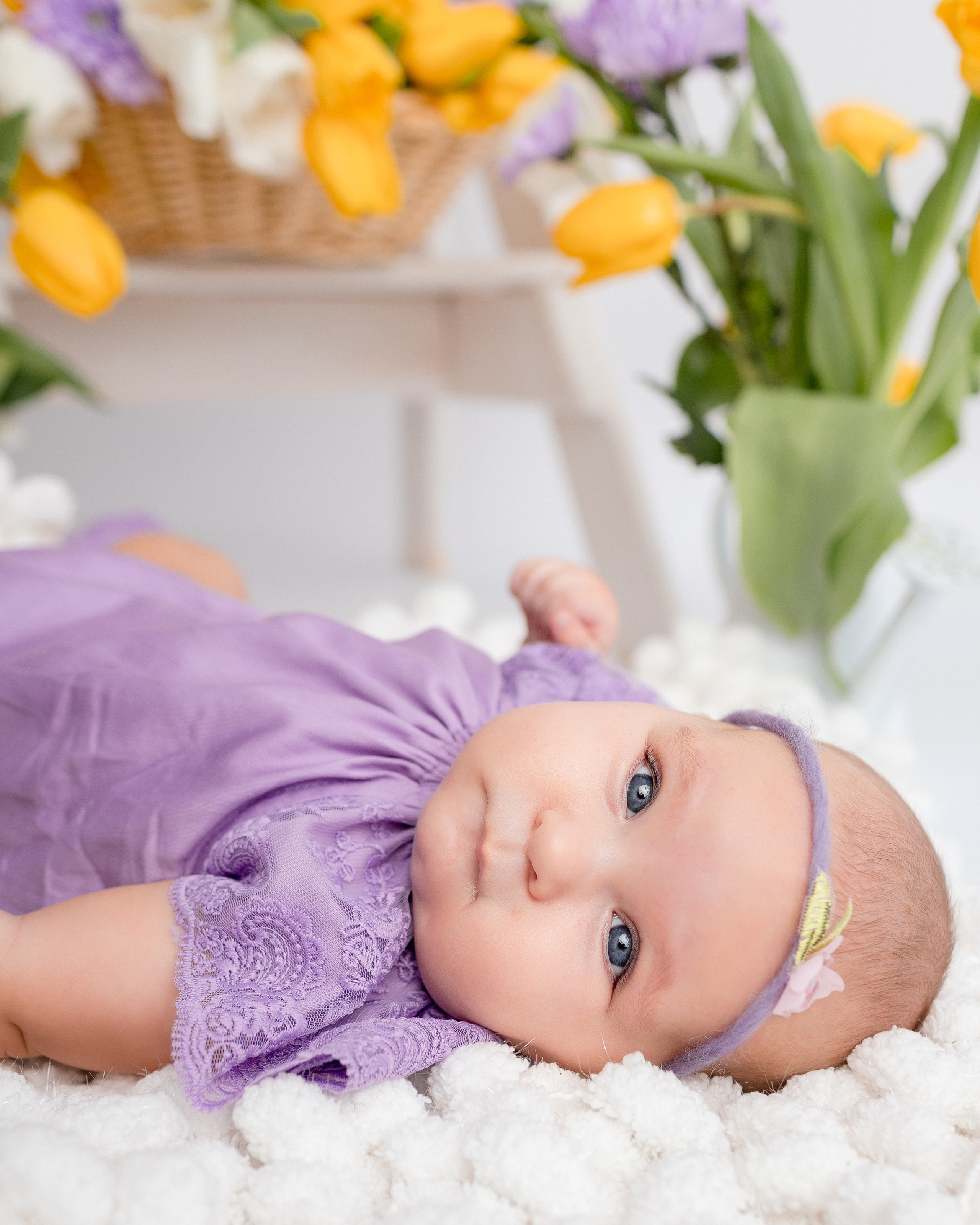 В Тюльпанах (8 марта). Newborn Фотограф в Твери