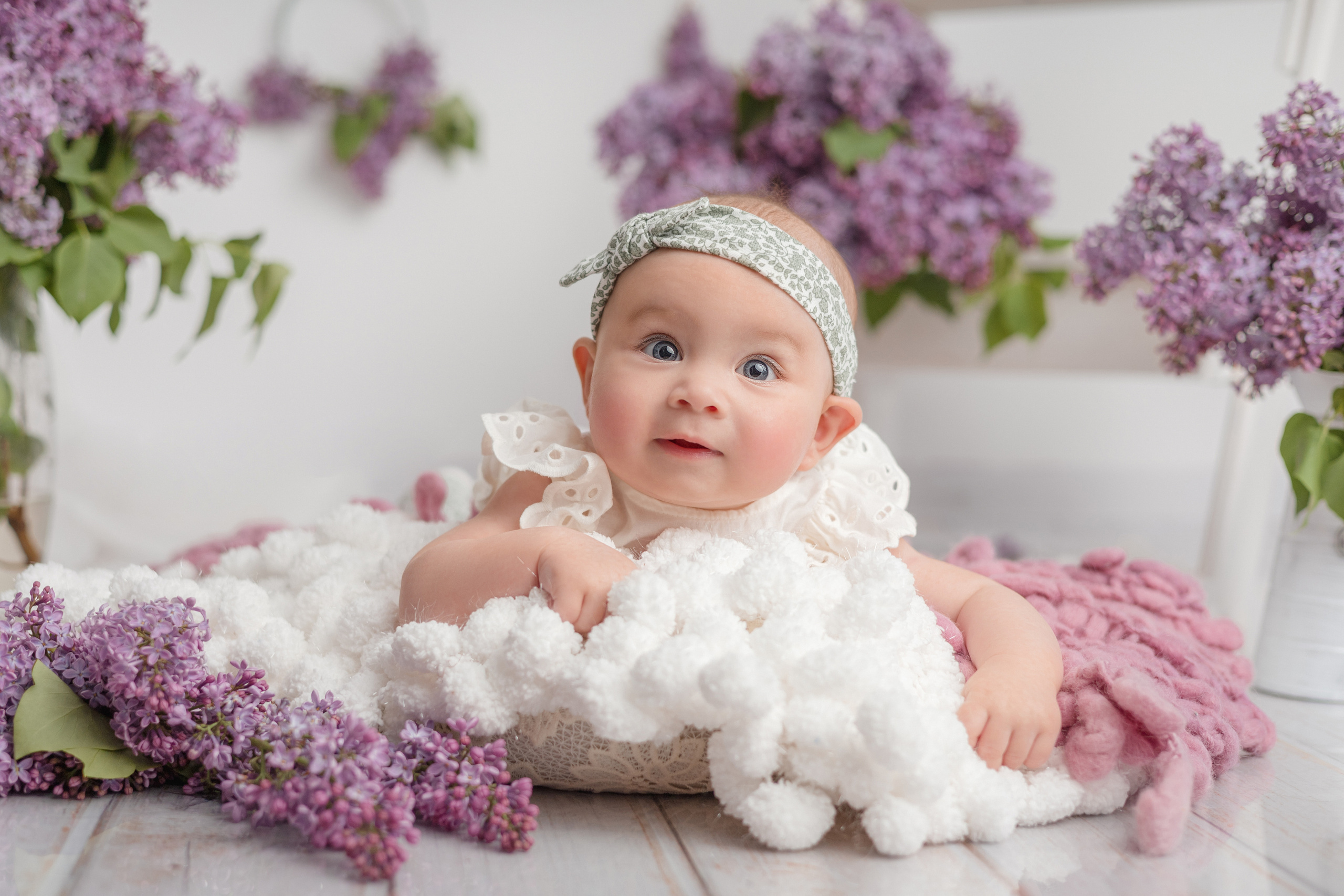 В Сирени. Newborn Фотограф в Твери