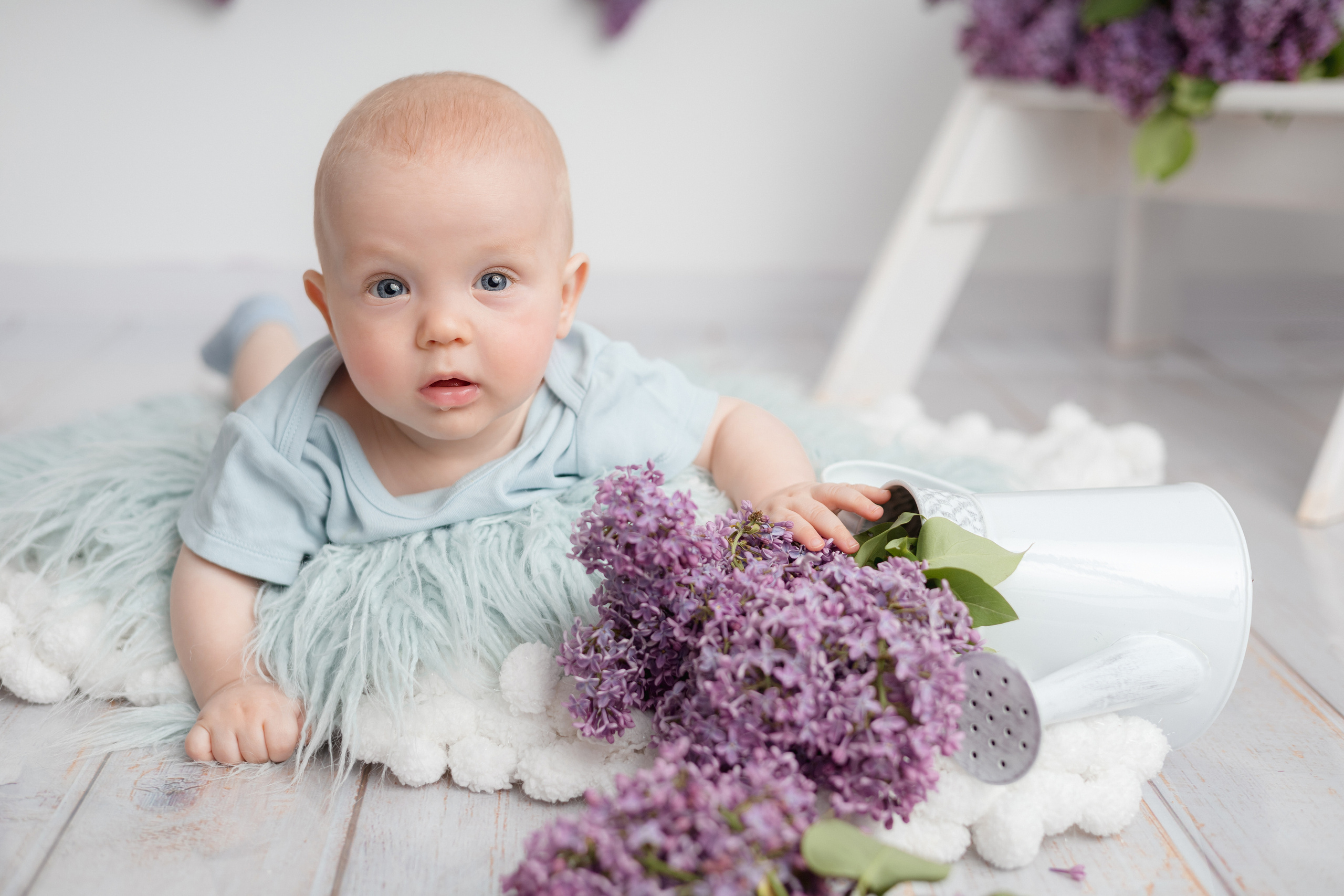 В Сирени. Newborn Фотограф в Твери