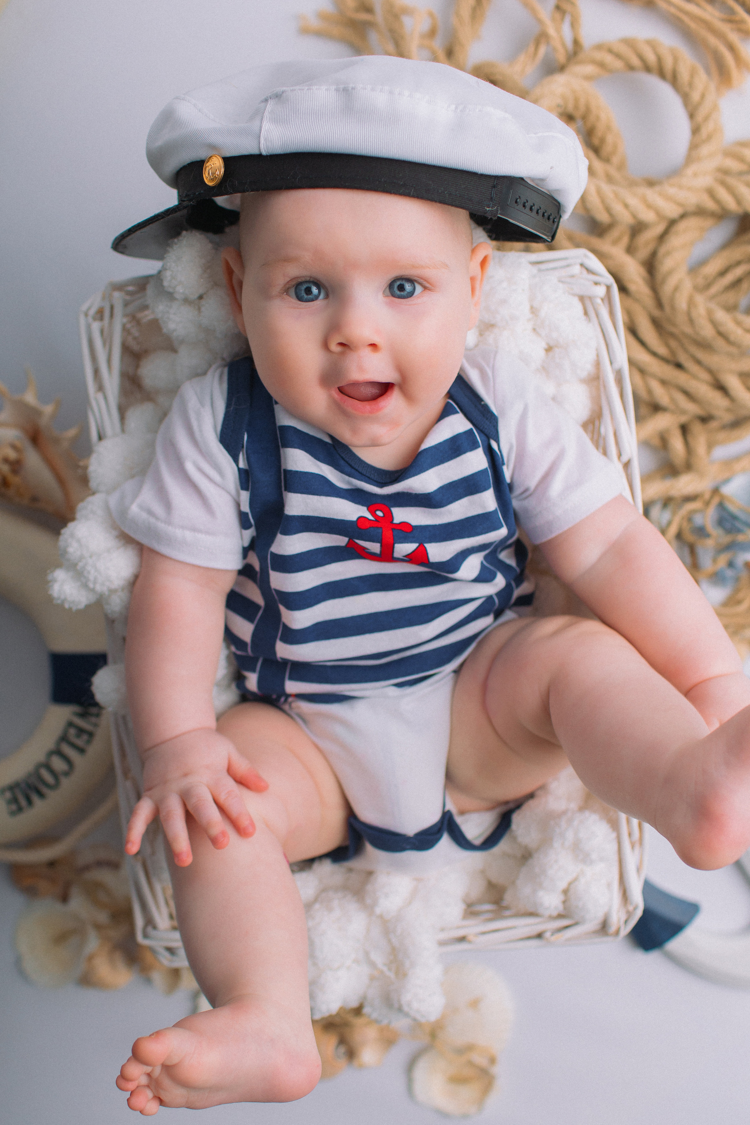 Морской стиль. Newborn Фотограф в Твери