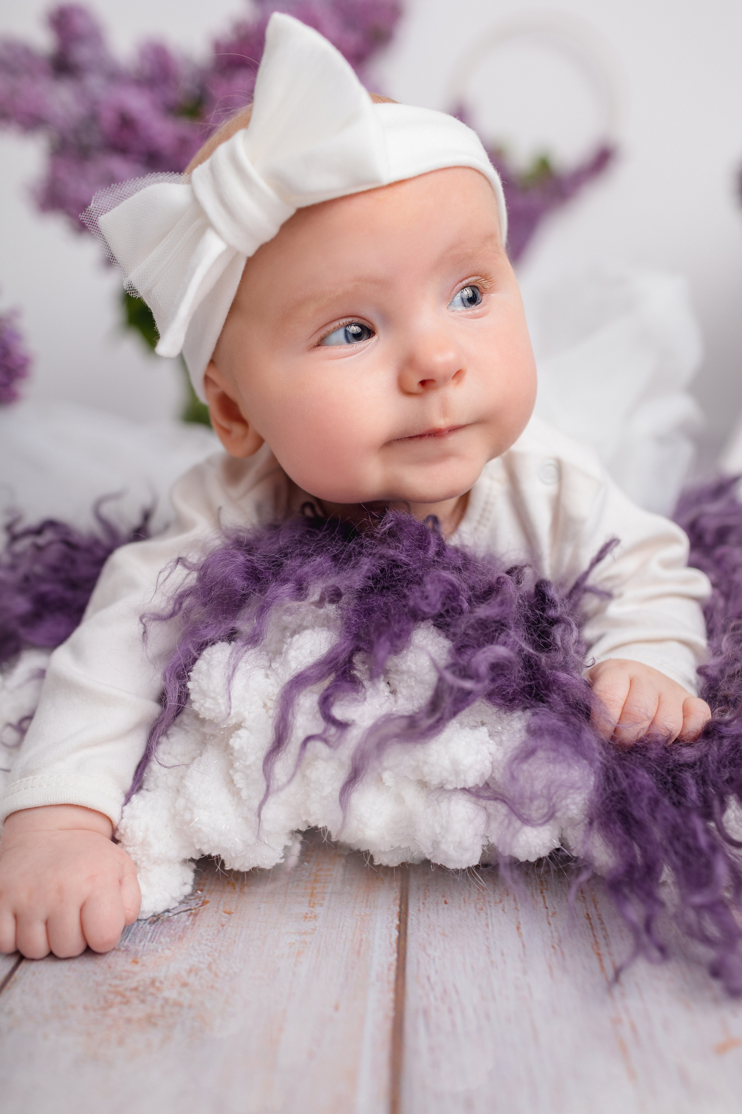 В Сирени. Newborn Фотограф в Твери