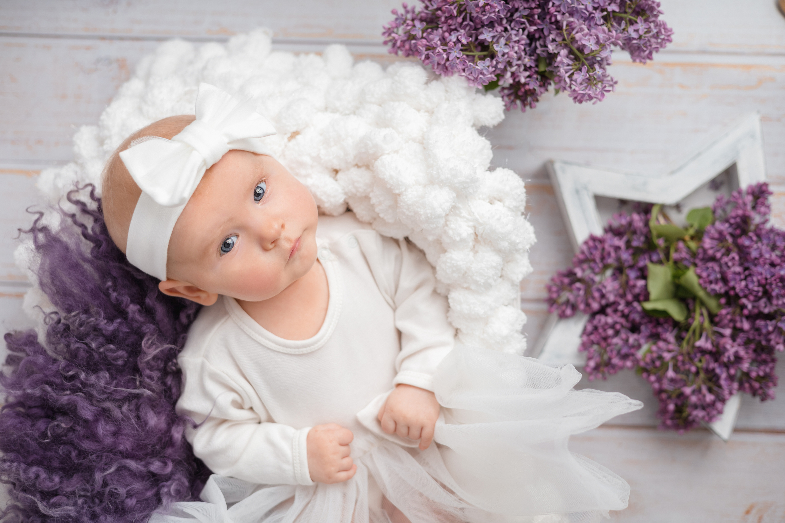 В Сирени. Newborn Фотограф в Твери