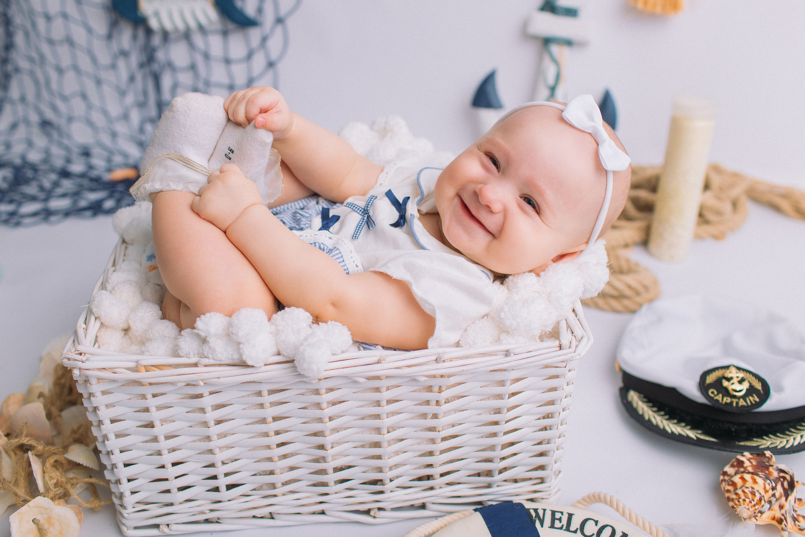 Морской стиль. Newborn Фотограф в Твери