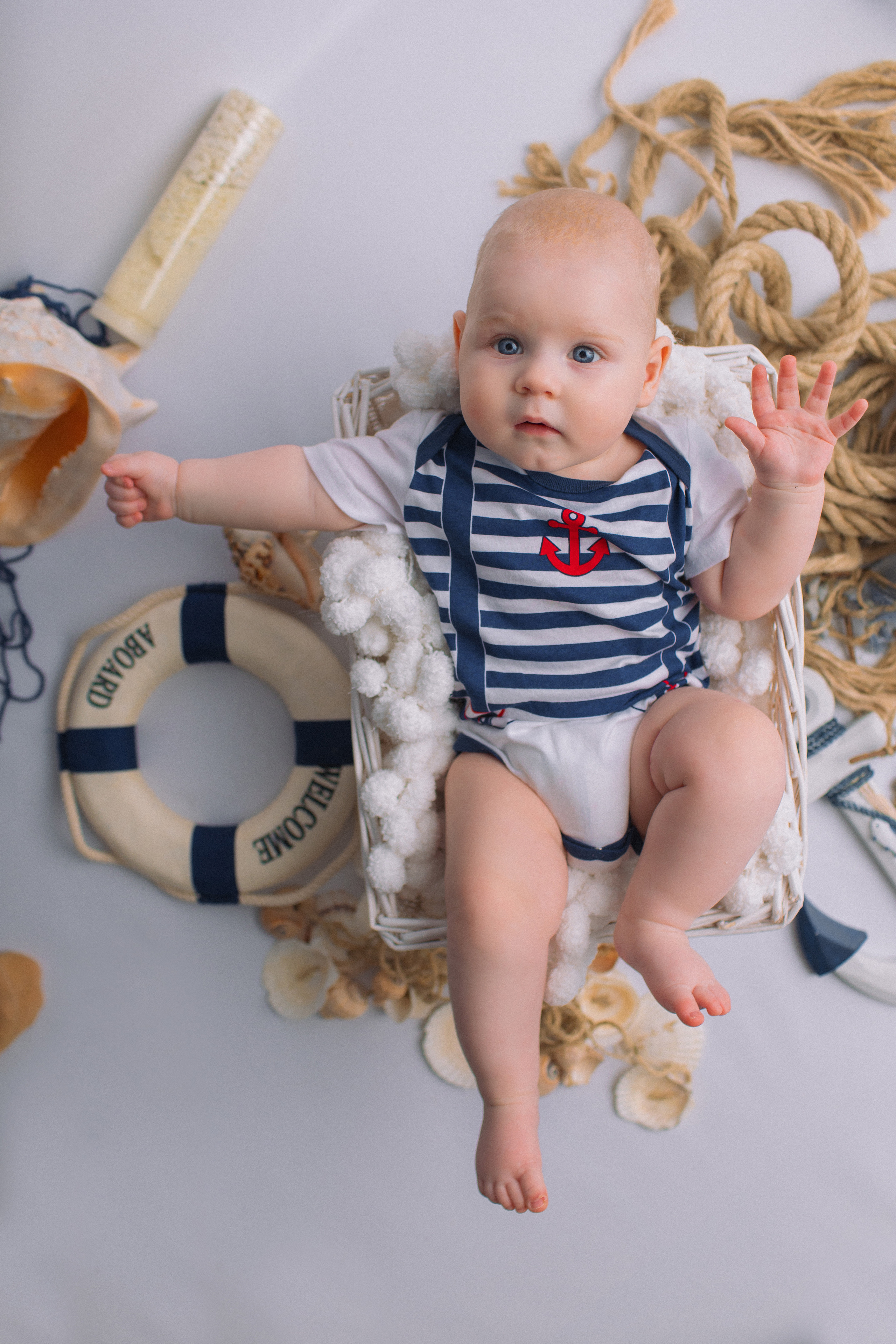 Морской стиль. Newborn Фотограф в Твери