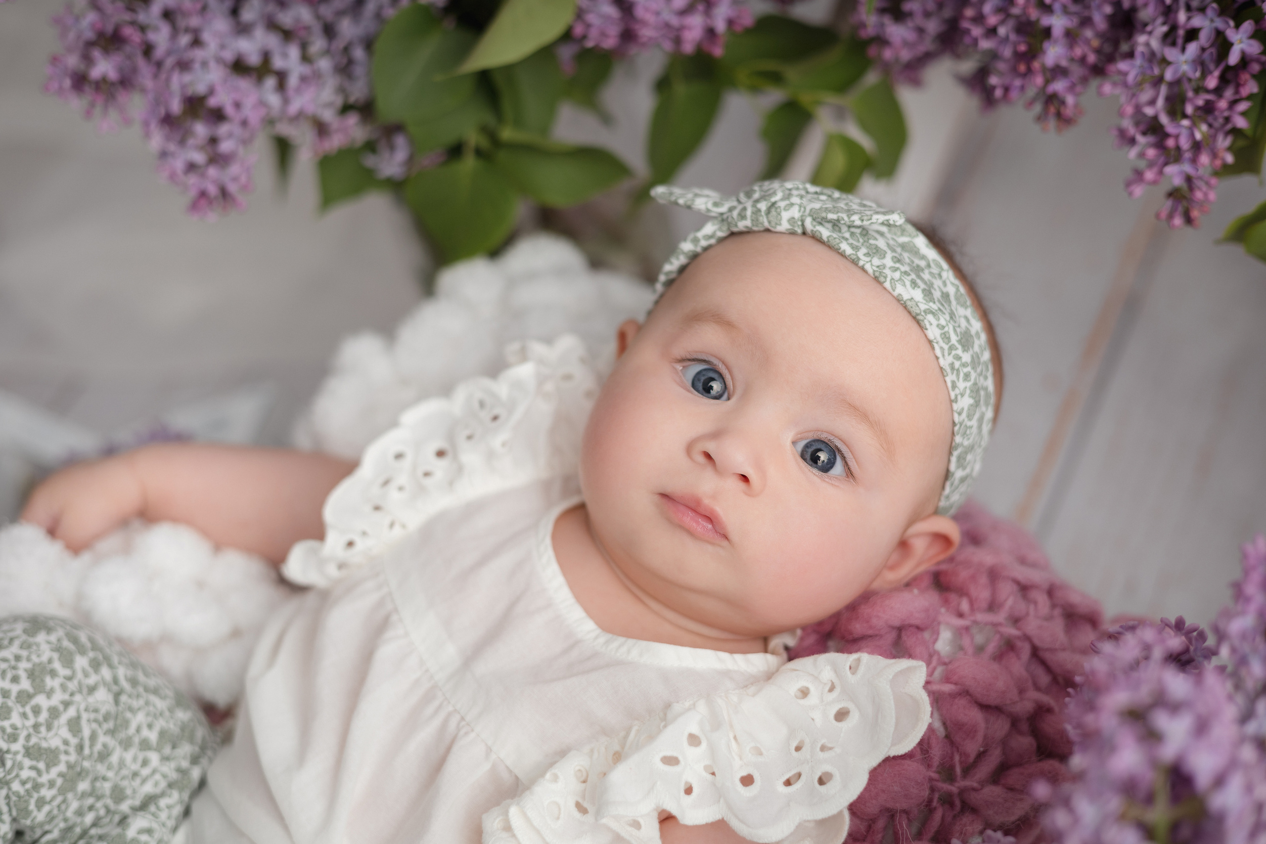 В Сирени. Newborn Фотограф в Твери