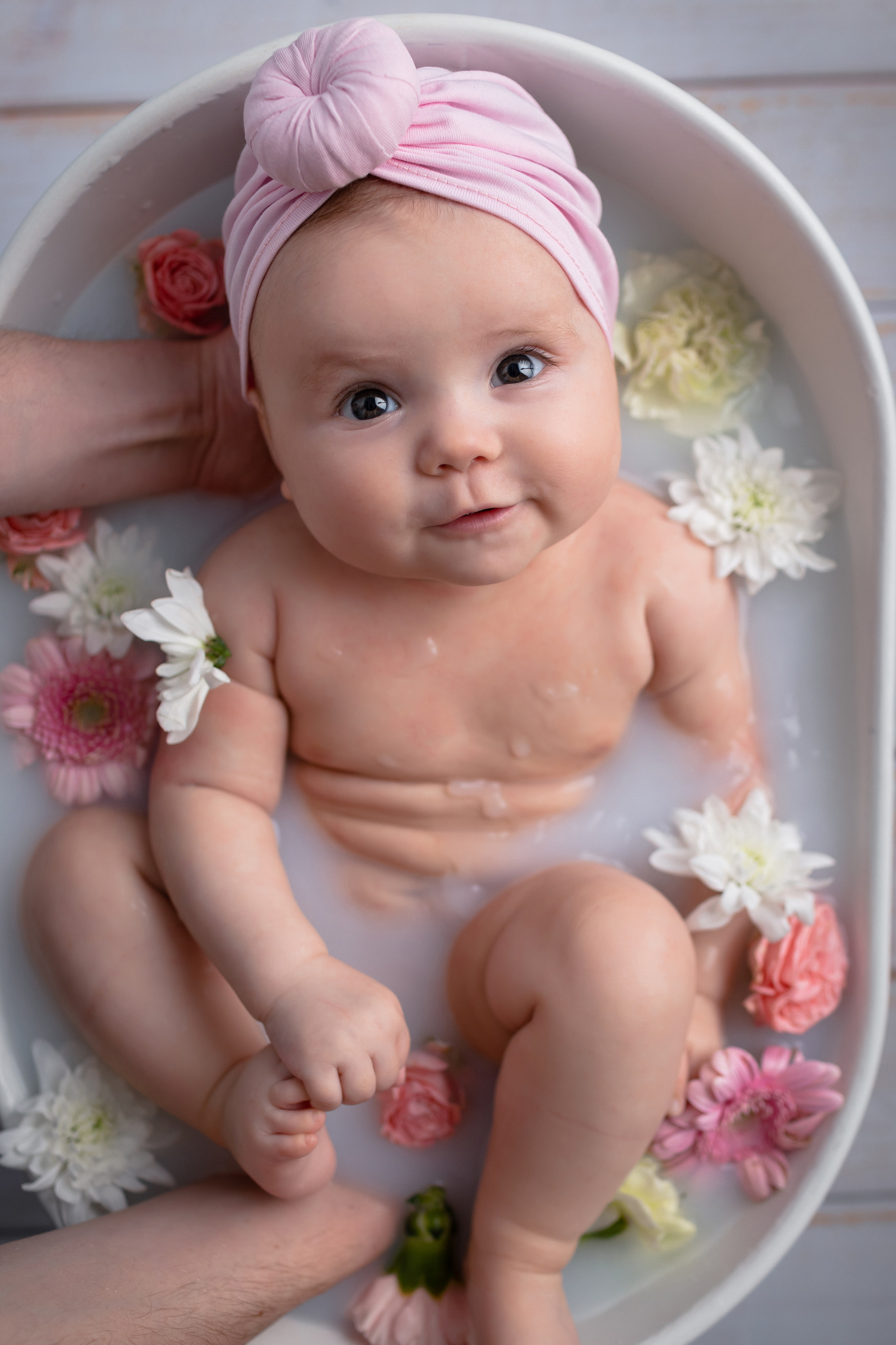 Купание в ванночке от 3-6 месяцев. Newborn Фотограф в Твери