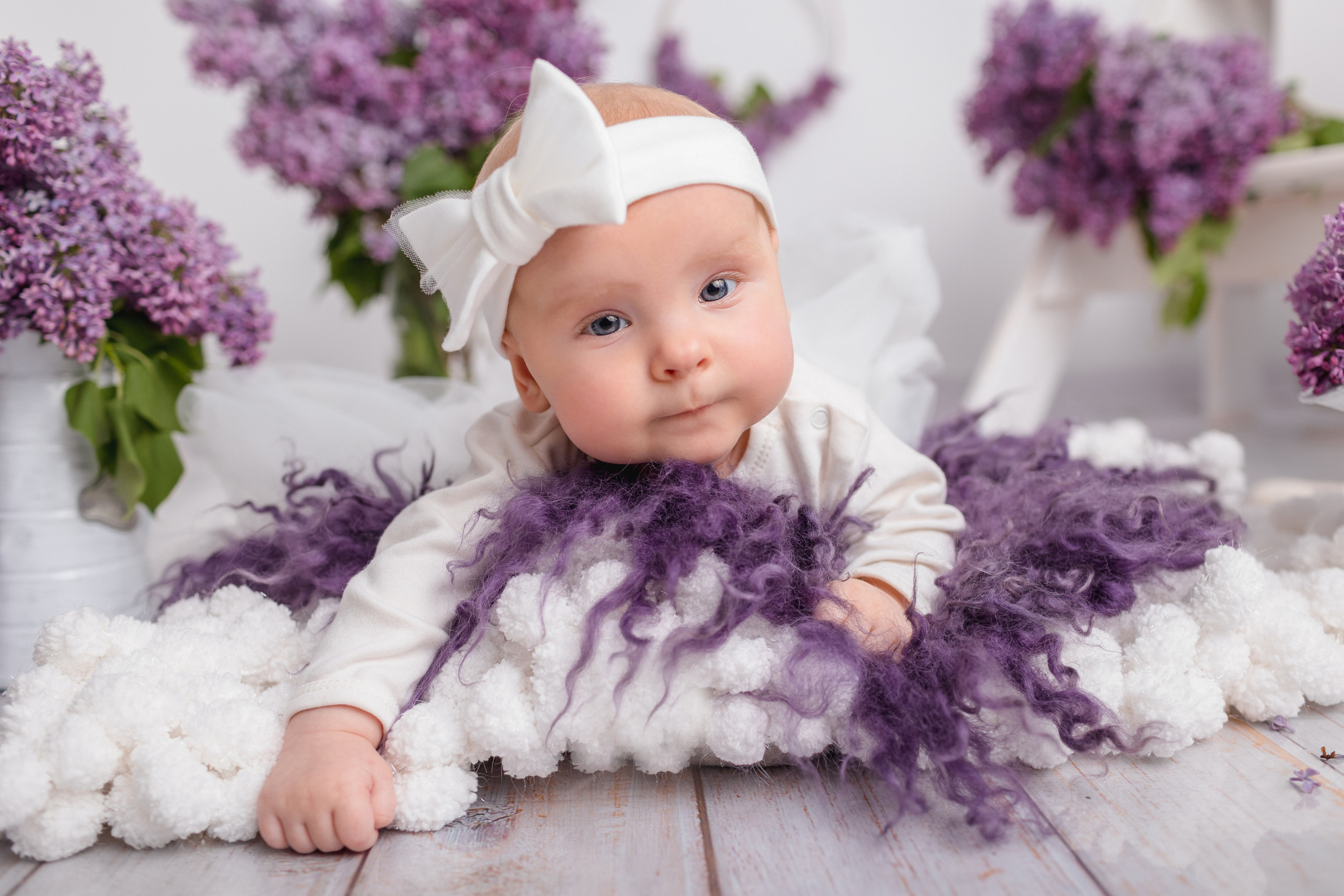 В Сирени. Newborn Фотограф в Твери