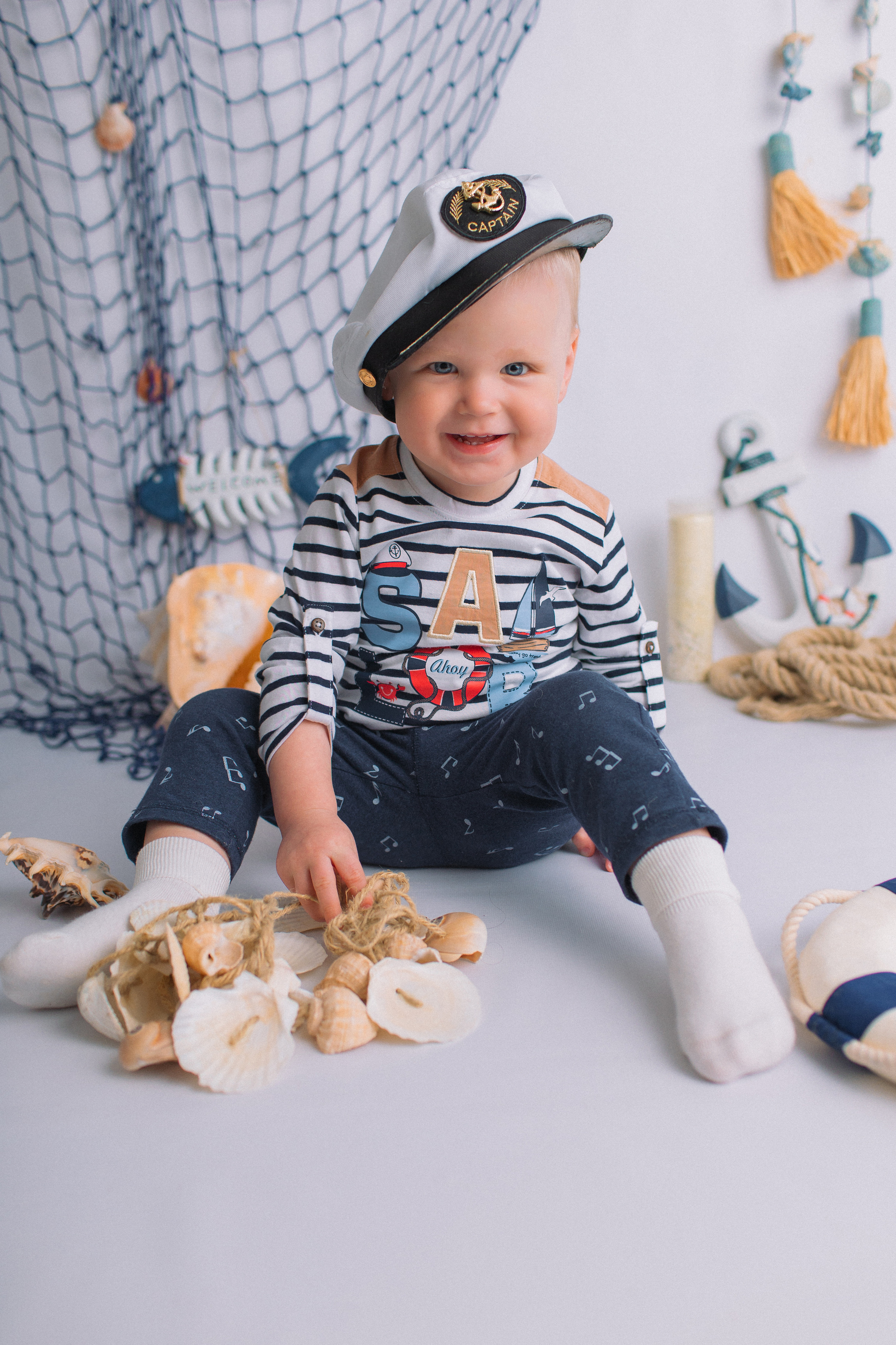 Морской стиль. Newborn Фотограф в Твери