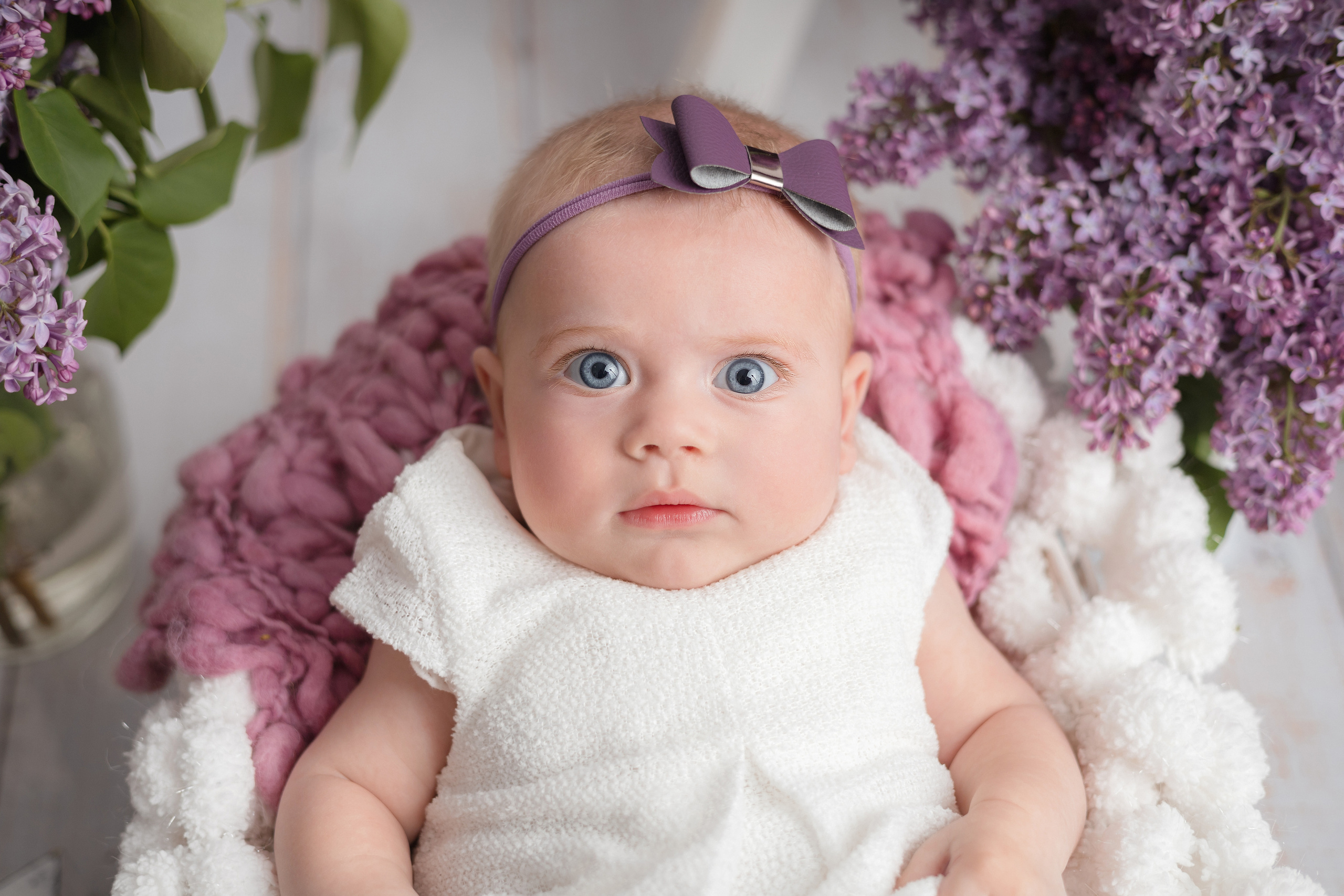 В Сирени. Newborn Фотограф в Твери