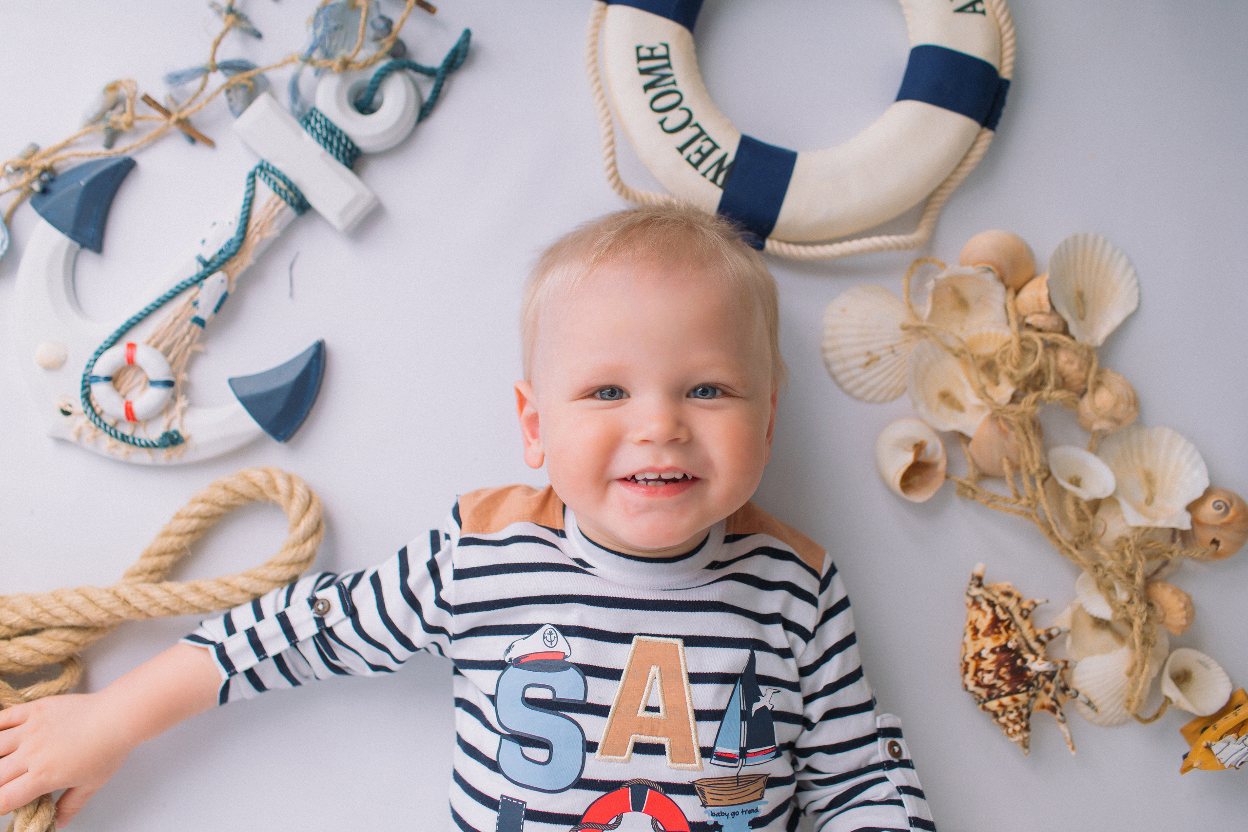 Морской стиль. Newborn Фотограф в Твери