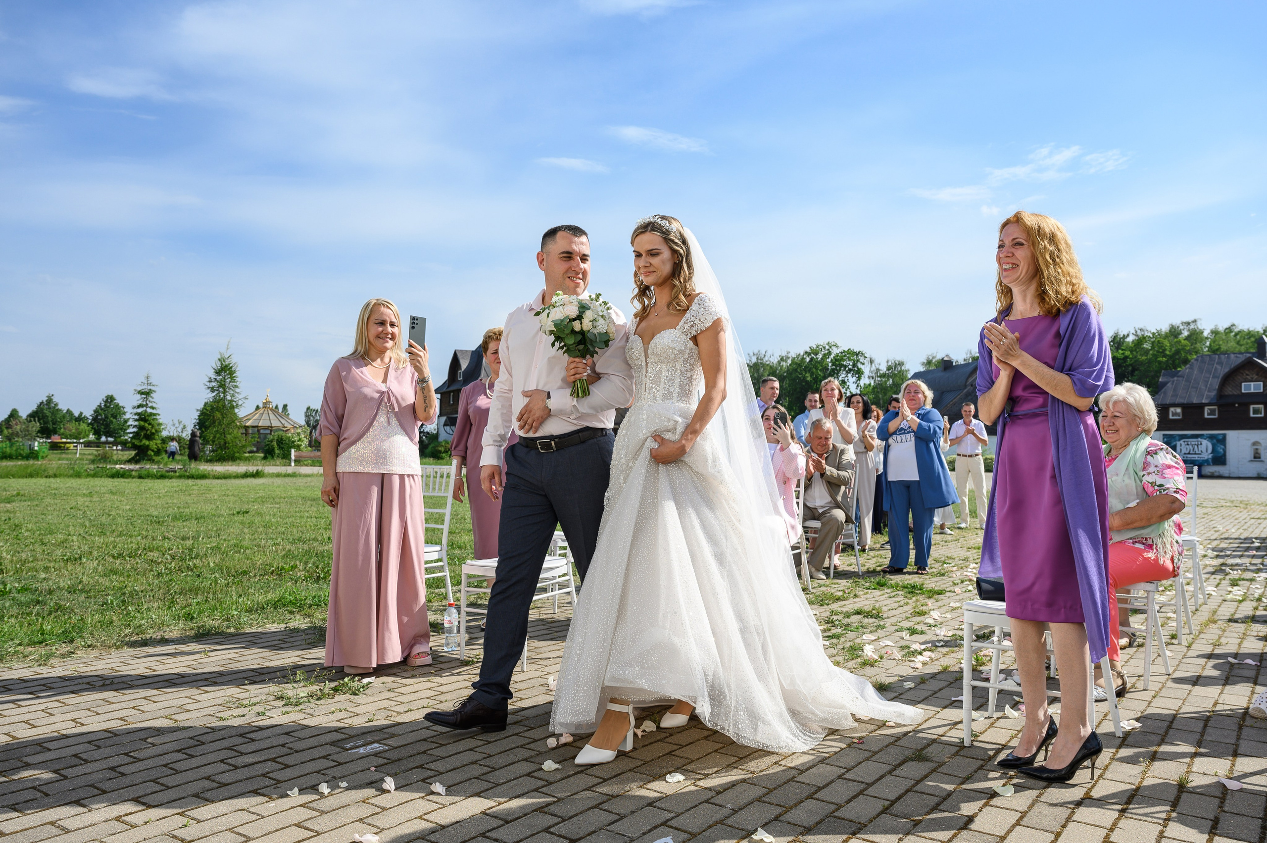 Свадьба шатер Город мастеров — Русская сказка. Свадебный фотограф Москва Юрий Кульман