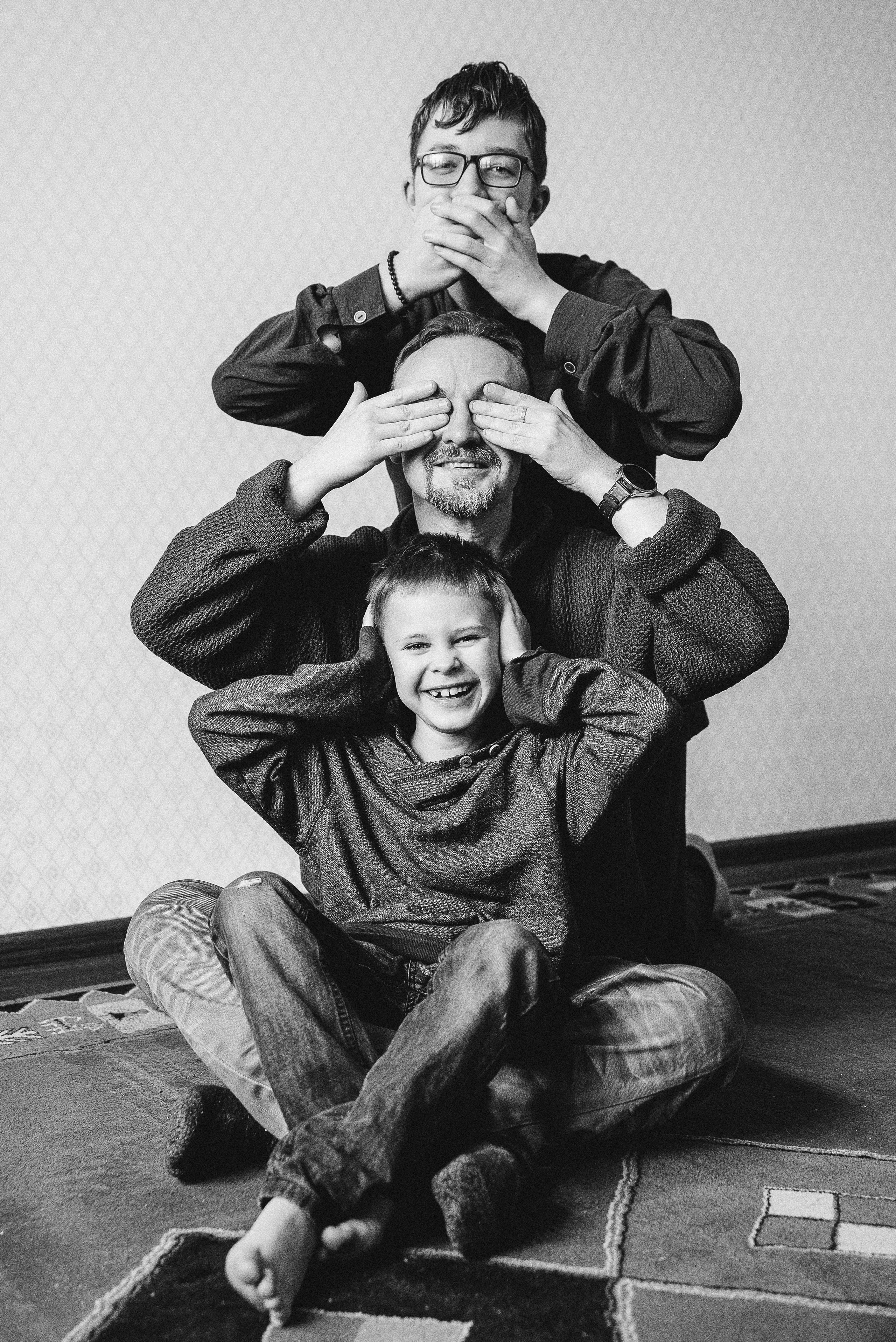 Саша, Тим и Митя. Фотограф Алла Быкова